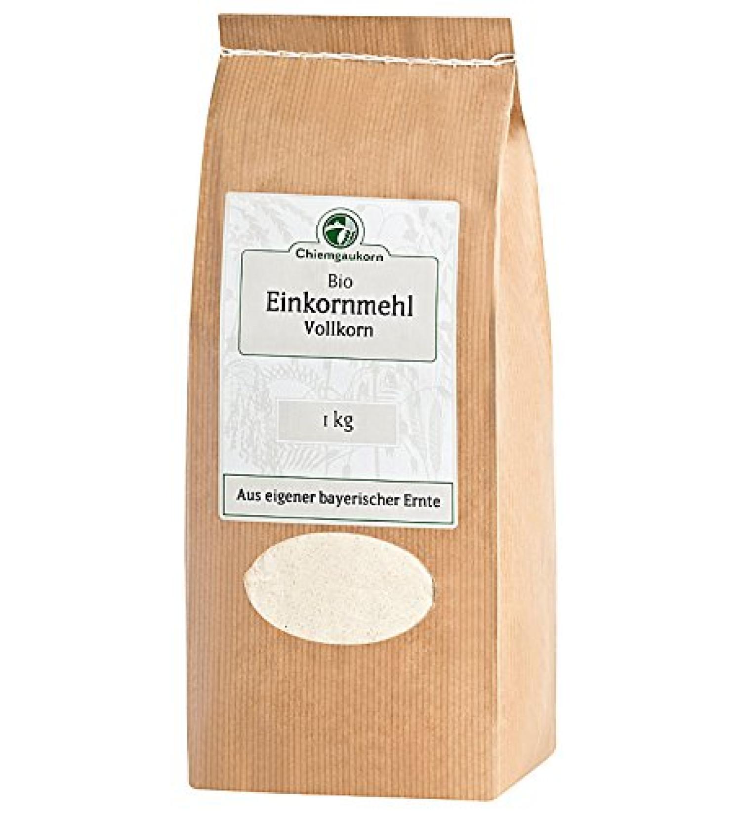 Chiemgaukorn Organic Einkorn Wheat Flour wholemeal (1x 1Kg)