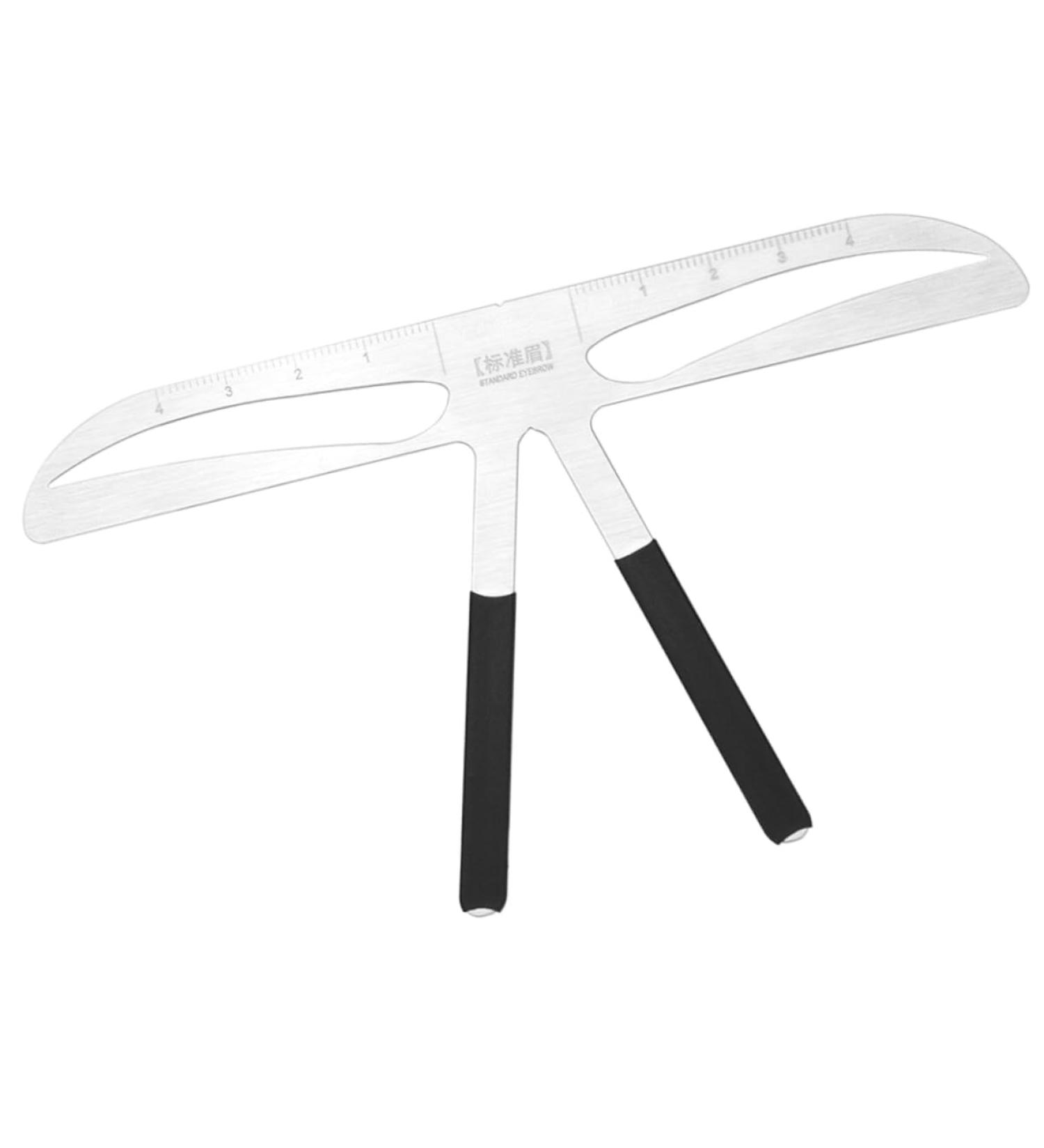 Didiseaon Bubble Leveler Eyebrow Marker Stainless Tattoos Eyebrow Ruler Position Ruler Triangle Eyebrow Marks - Buy Online on GoSupps.com