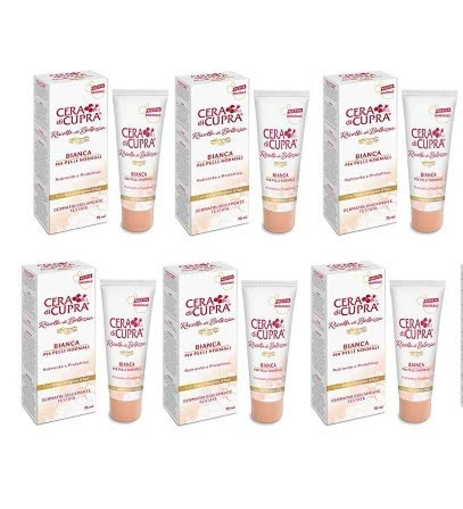 Cera di Cupra Cera di Cupra Bianca Day Cream 75 ml for Normal and Oily Skin Pack of 6