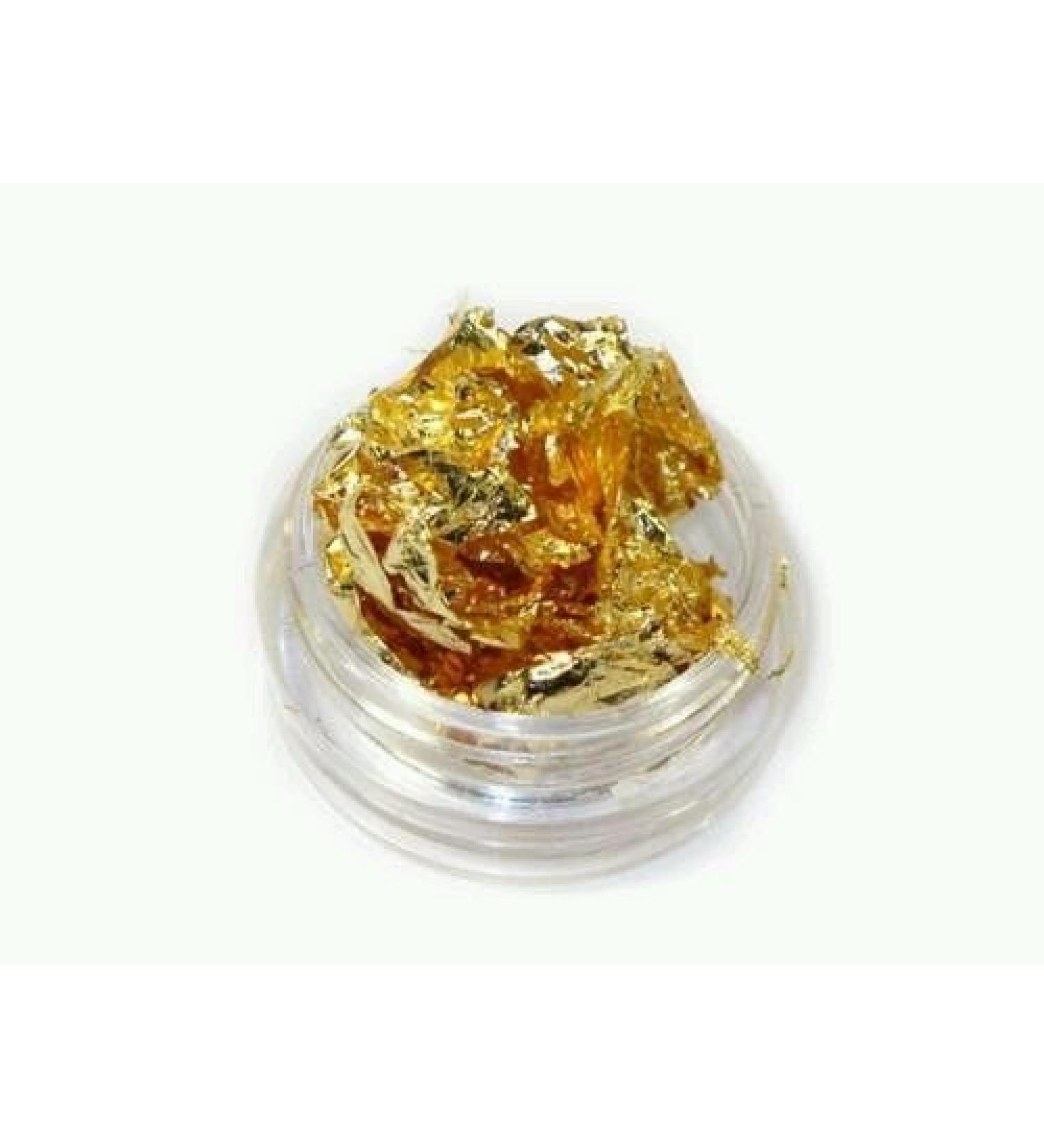 New Nail Art Gold Leaf Gold Foil Glitter Glitter Insert for Gel Nails for Incorporation