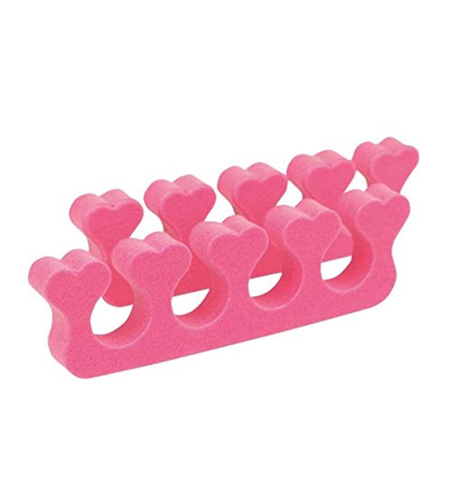 Toe separator pink heart Kosmetex pink toe separator for painting toenails 1 pair