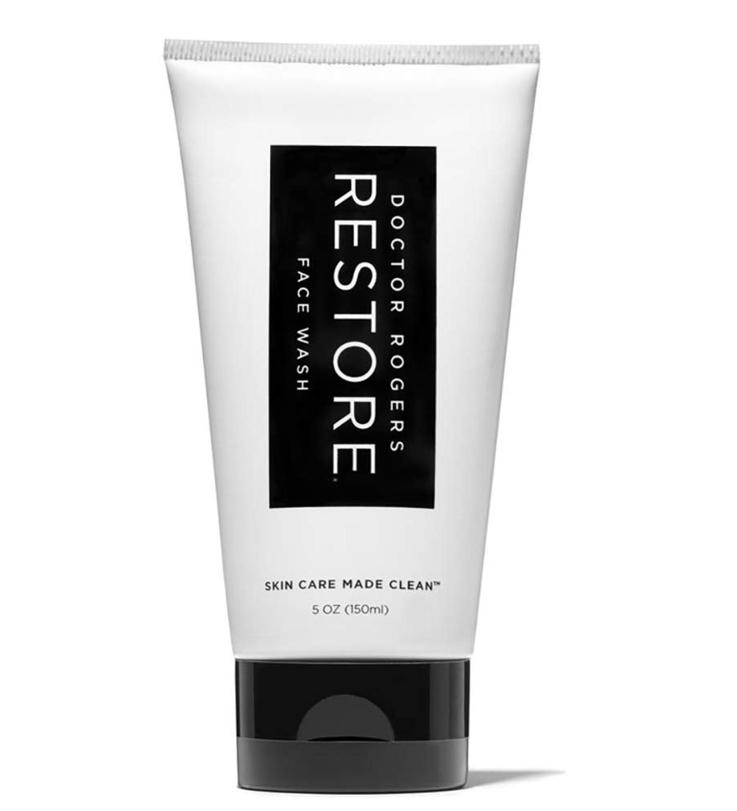 Doctor Rogers Restore Natural Face Wash - Plant-Based, Hypoallergenic, Dermatologist Created (5 oz) - Buy Online on GoSupps.com