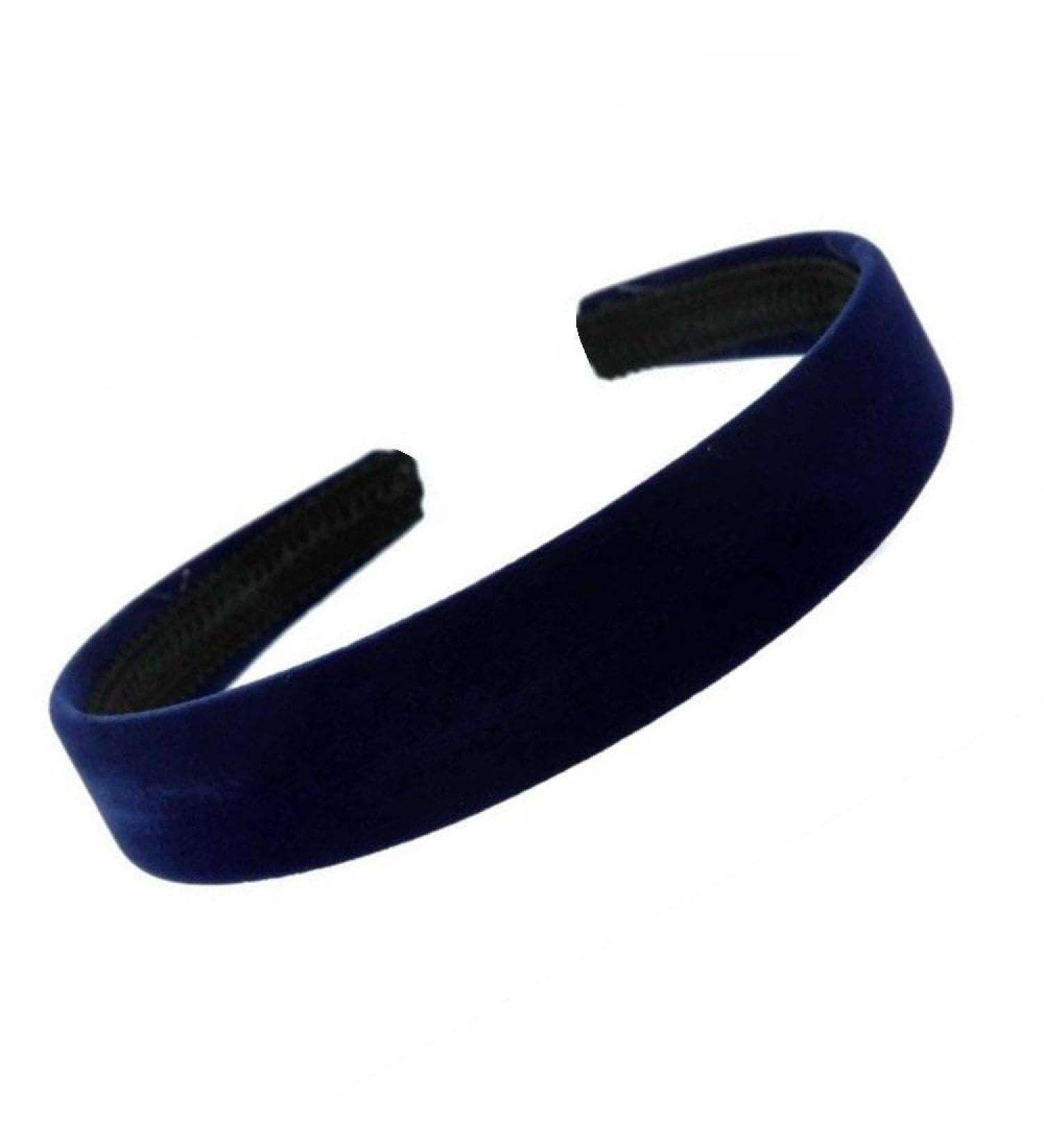 Arranview Jewellery Navy blue velvet padded headband alice hair band