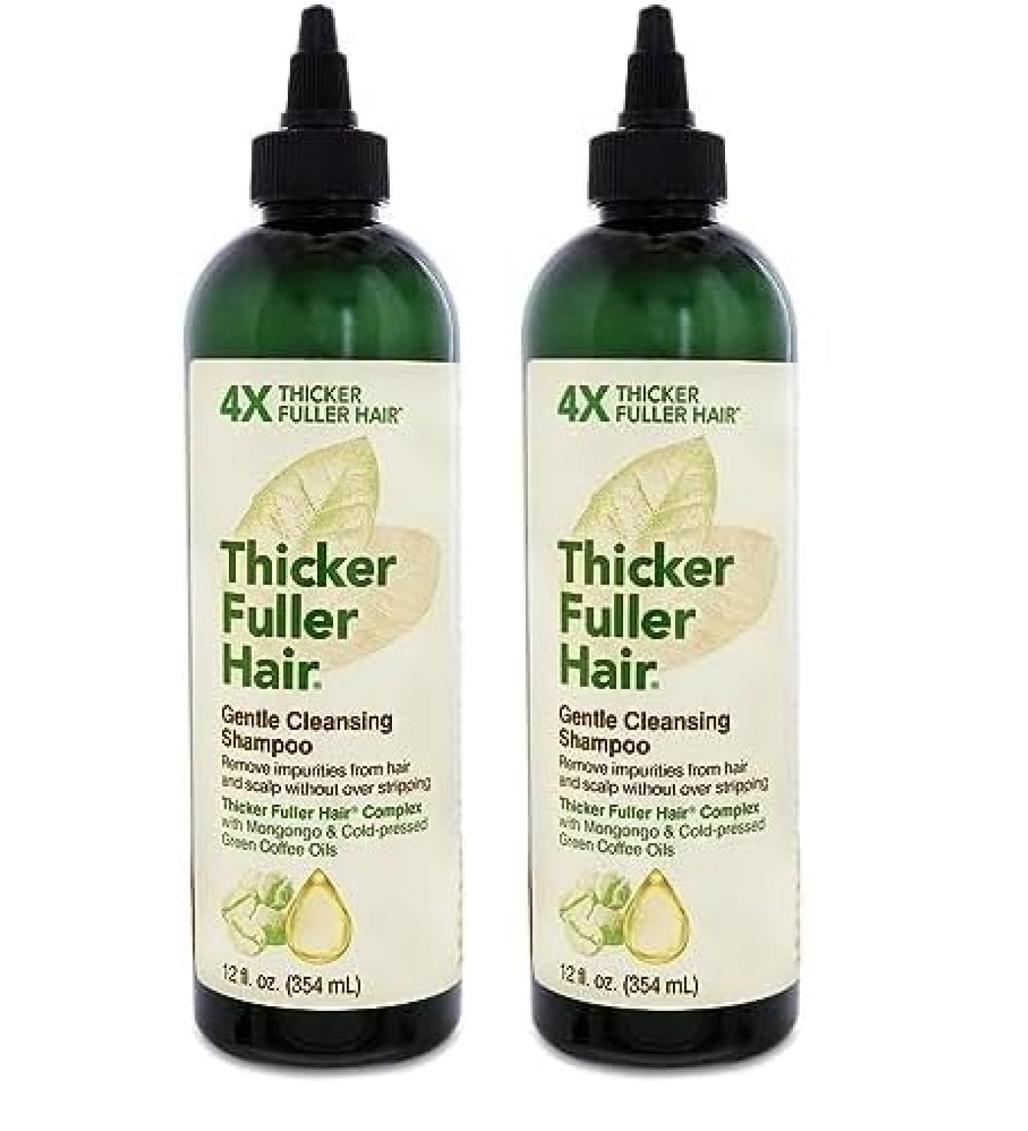 Thicker Fuller Hair Gentle Cleansing Shampoo 12oz - Advanced Thickening Solution Fortifies Hair & Reduces Breakage - Pack of 2 - Buy Online on GoSupps.com