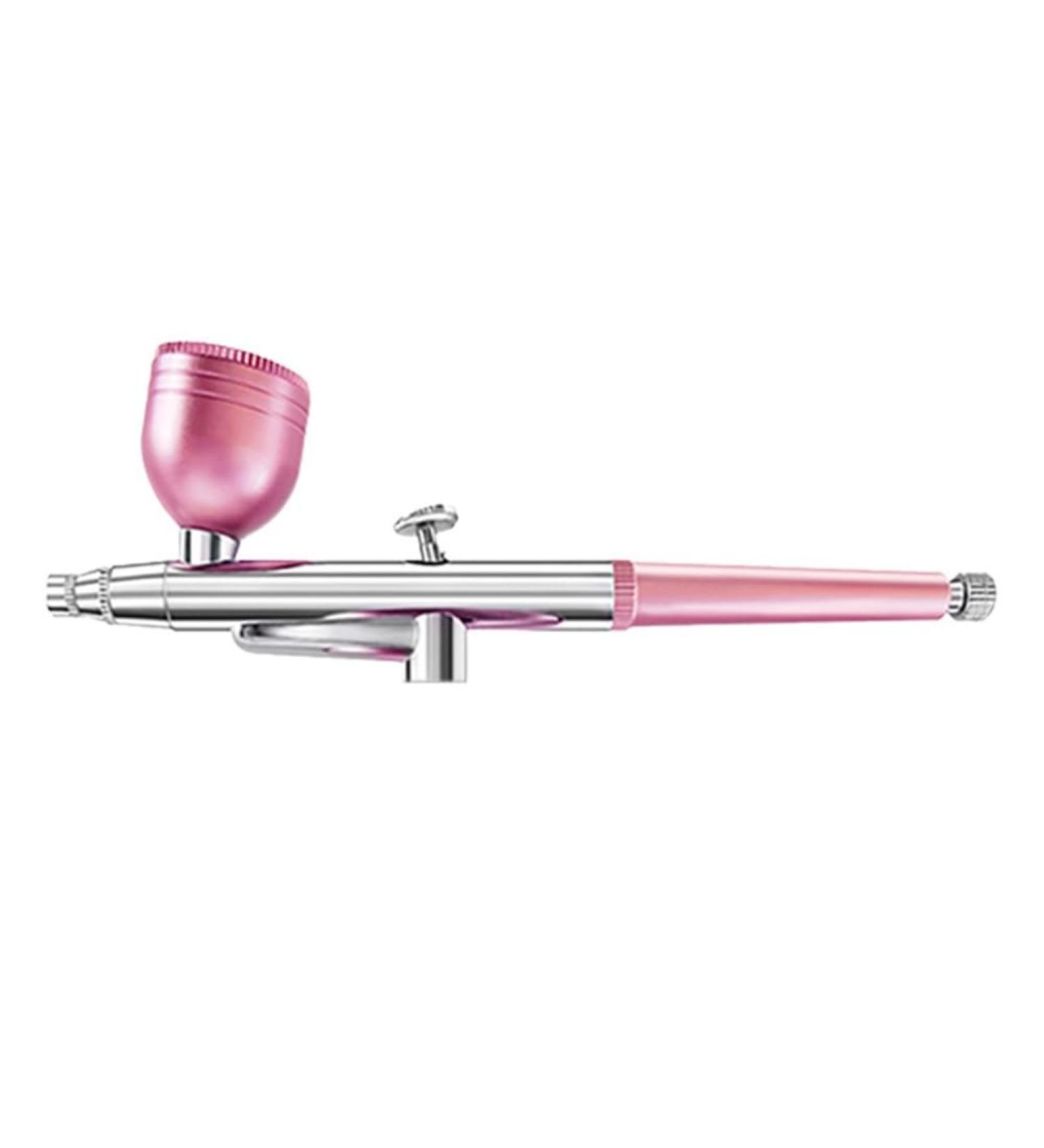 wemee Portable Single Action Airbrush 0.3mm Nozzles Airbrush Pen for Model Cake Nail Car Painting Beauty Inkjet Easy Install -Pink - Buy Online on GoSupps.com