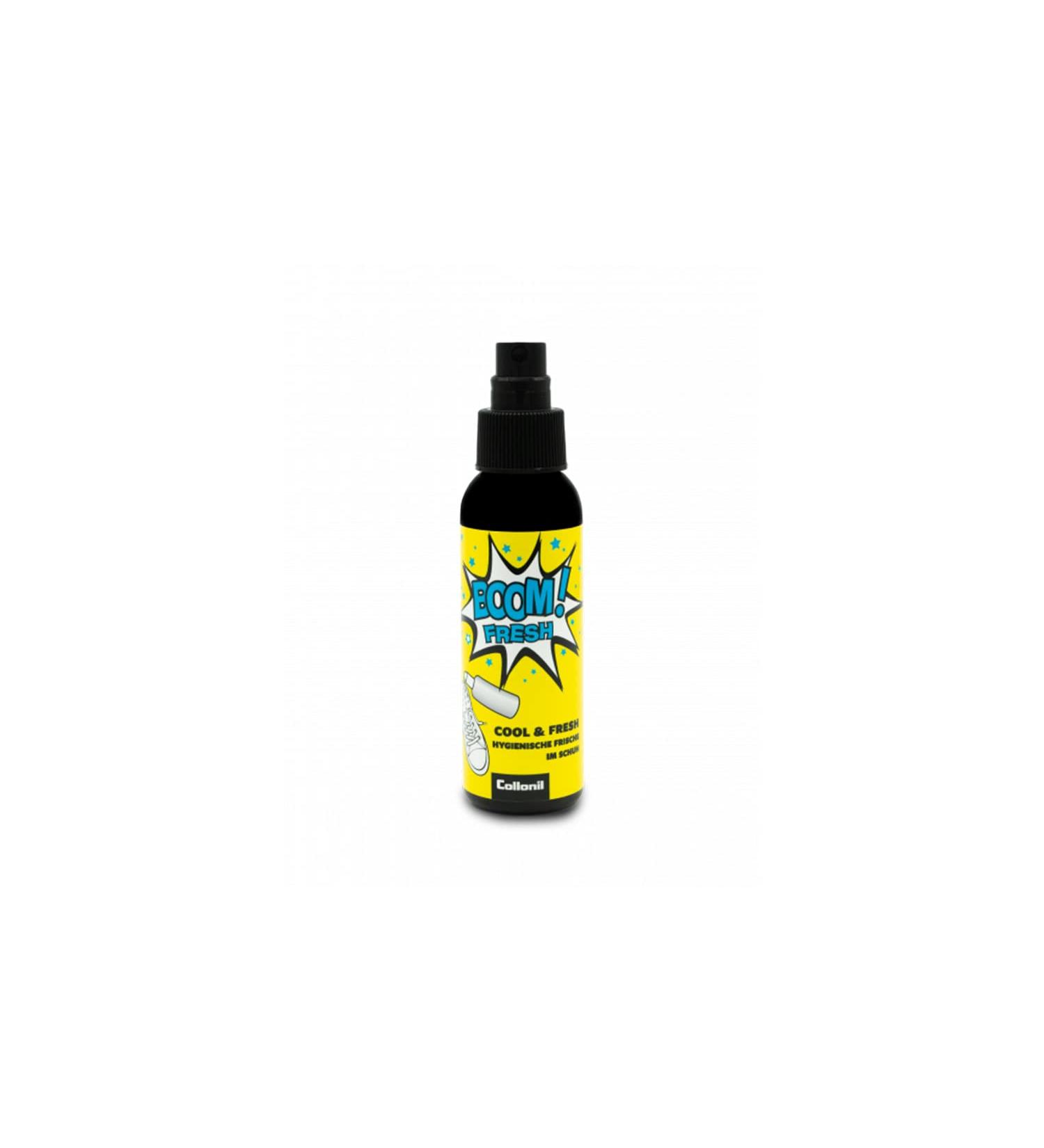 Collonil BOOM! FRESH Shoe Deodorizer Spray 3.38 Fl Oz - Organic Odor Eliminator for Hygienic Freshness - Propellant-Free Shoe Odor Spray - Buy Online on GoSupps.com