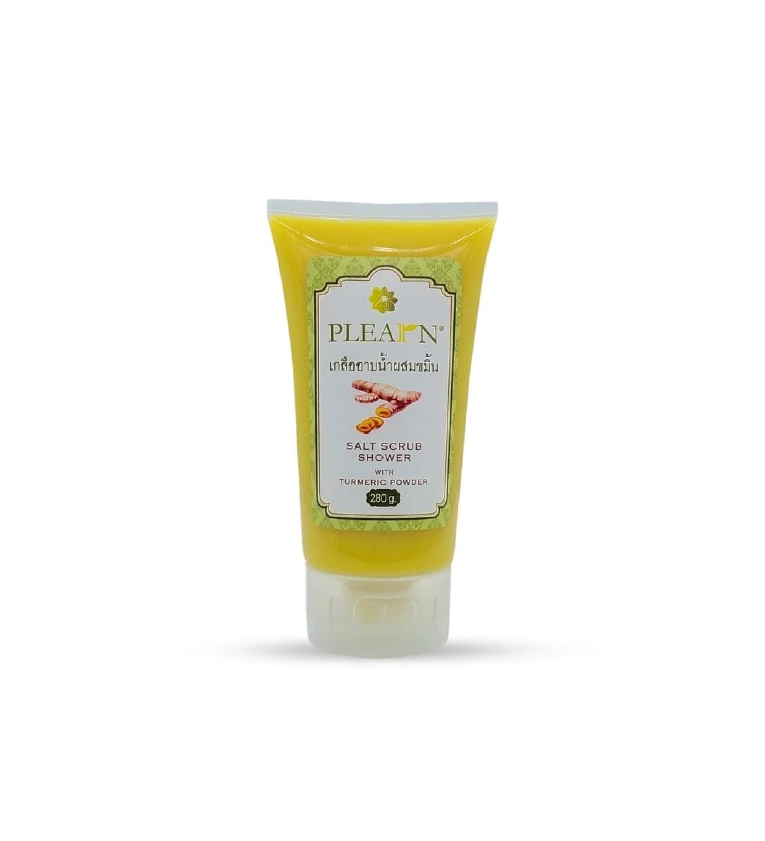 PLEARN Salt Scrub Shower With Turmeric Powder (280g) 9.88 Ounce (Pack of 1) - Buy Online on GoSupps.com