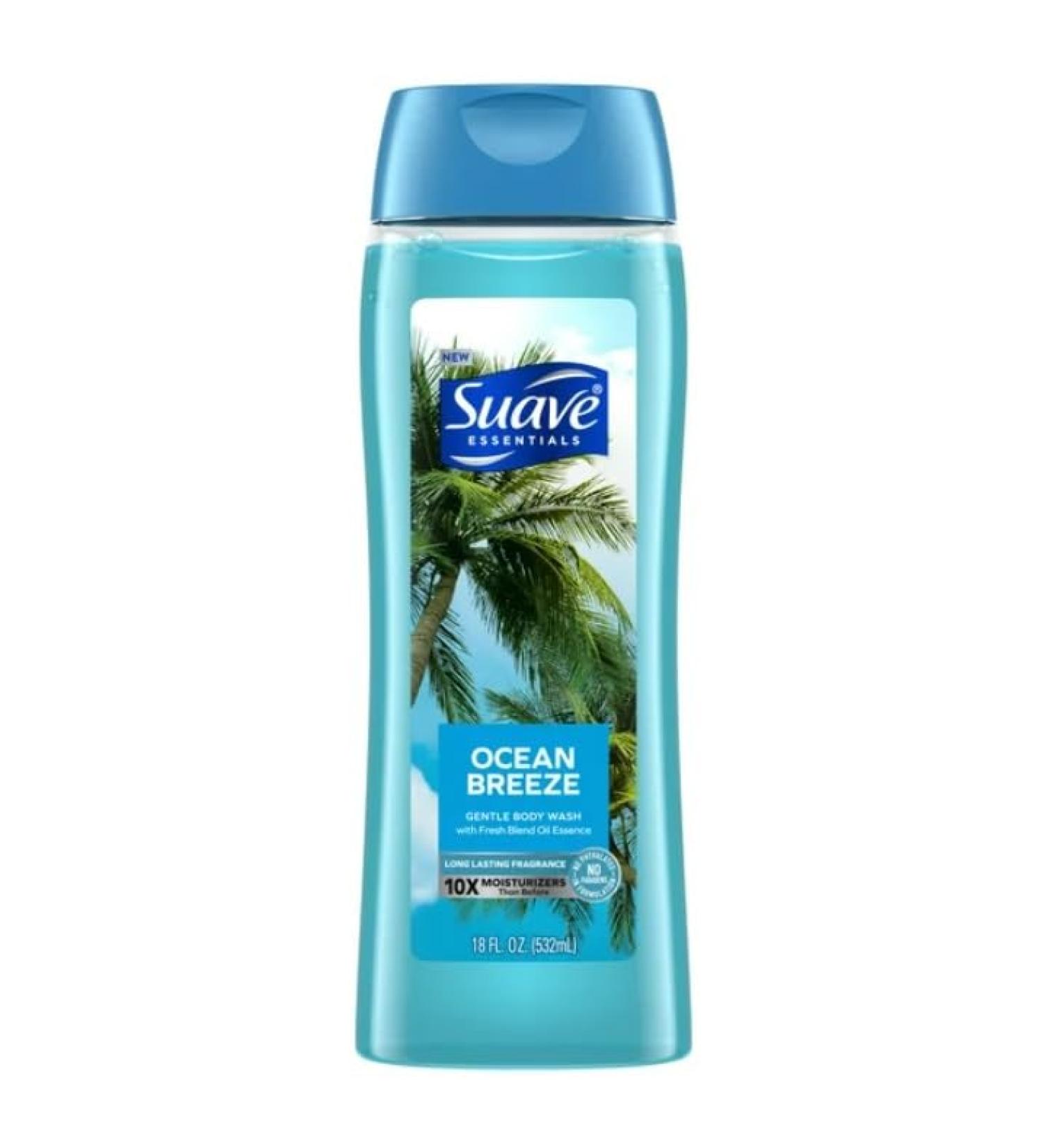 Essentials Gentle Body Wash - Ocean Breeze 18 oz | Hydrating Soothing & Refreshing Cleanser - Buy Online on GoSupps.com