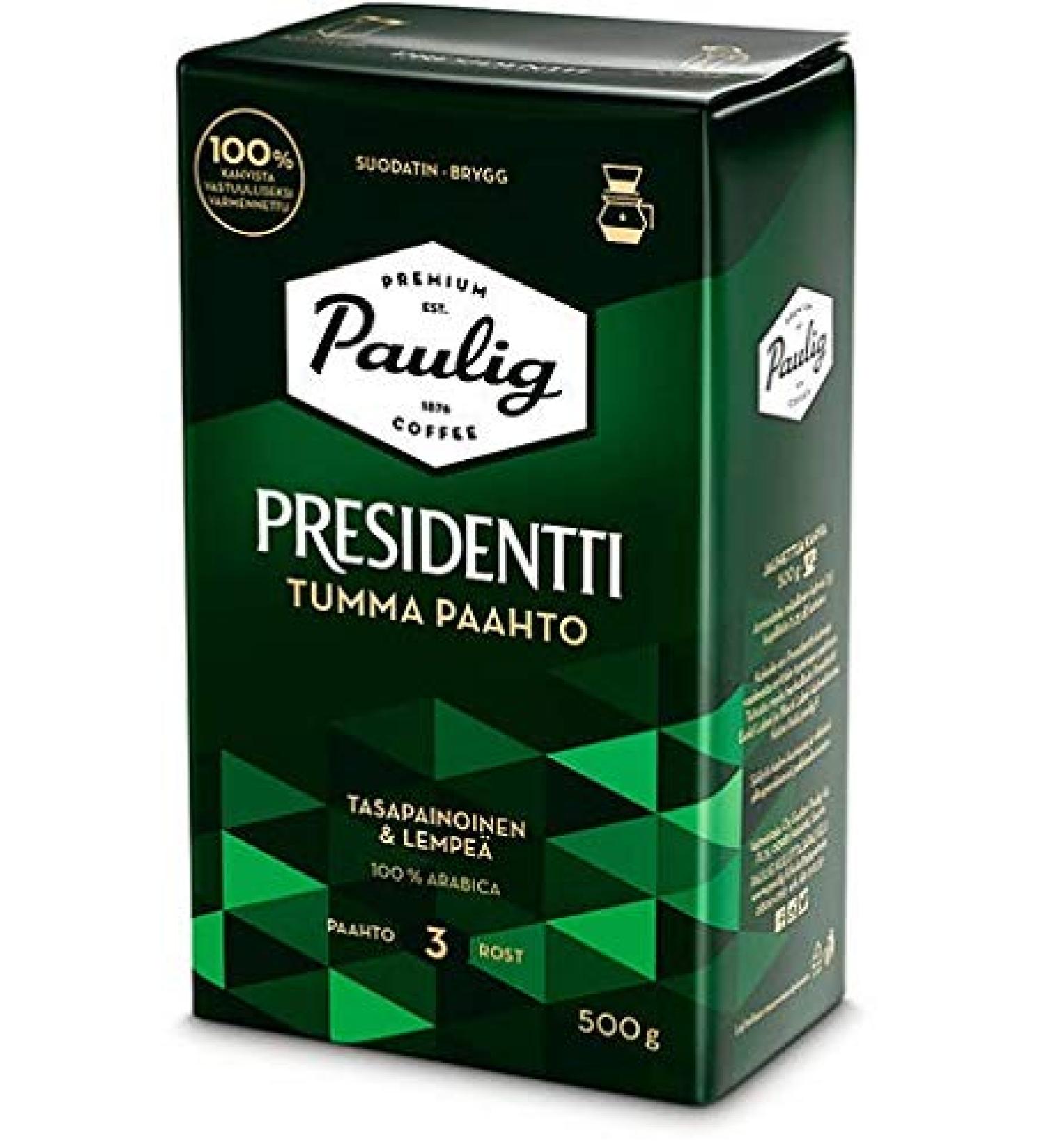Paulig Presidentti Dark Roast Coffee 500g
