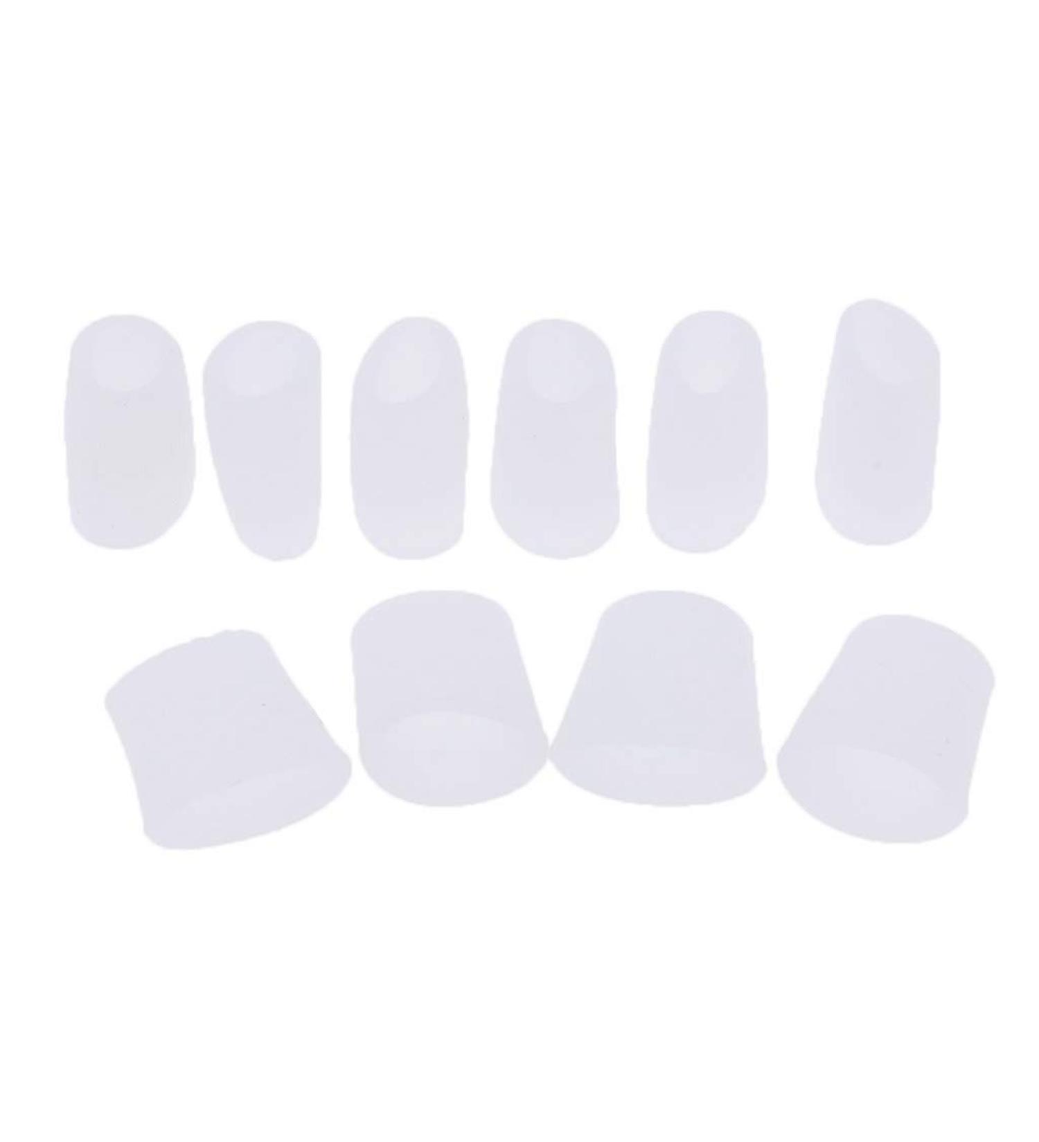 Buy B Baosity 10 Pieces Silicone Toe Protectors - White | Comfort for Men & Women | International Shipping - Buy Online on GoSupps.com