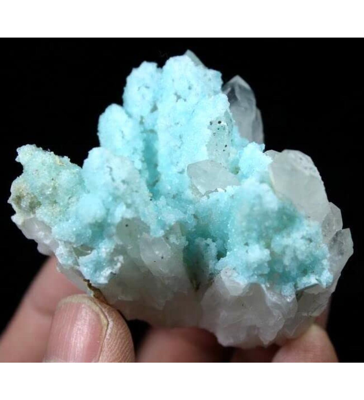 95g Fresh Blue Hemimorphite On Quartz Cluster Specimen China CM424468 JZIGTDEM - Buy Online on GoSupps.com