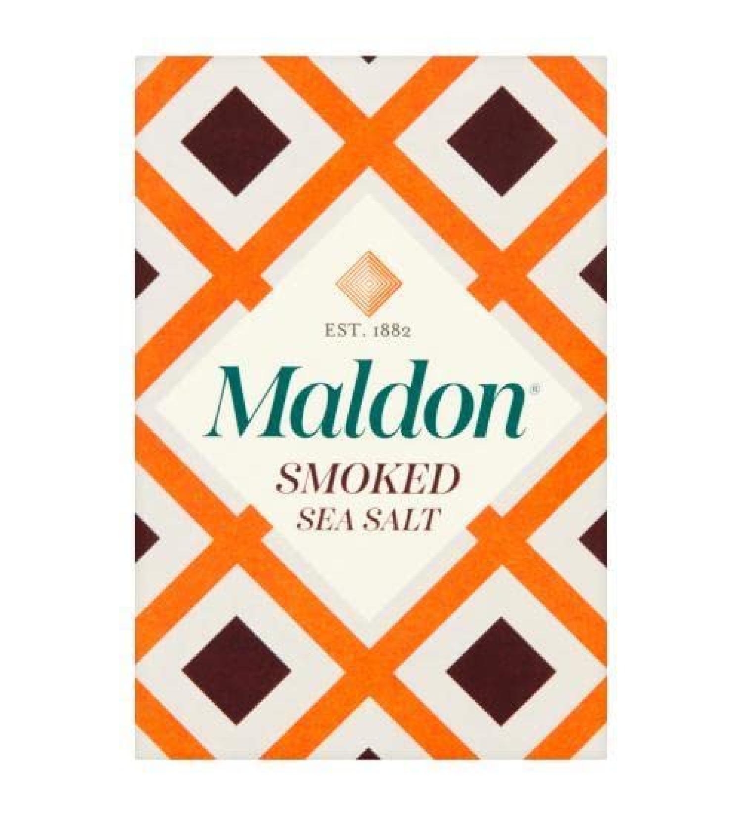 Maldon Natural Sea Salt Smoked Flakes 125g - Buy Online on GoSupps.com