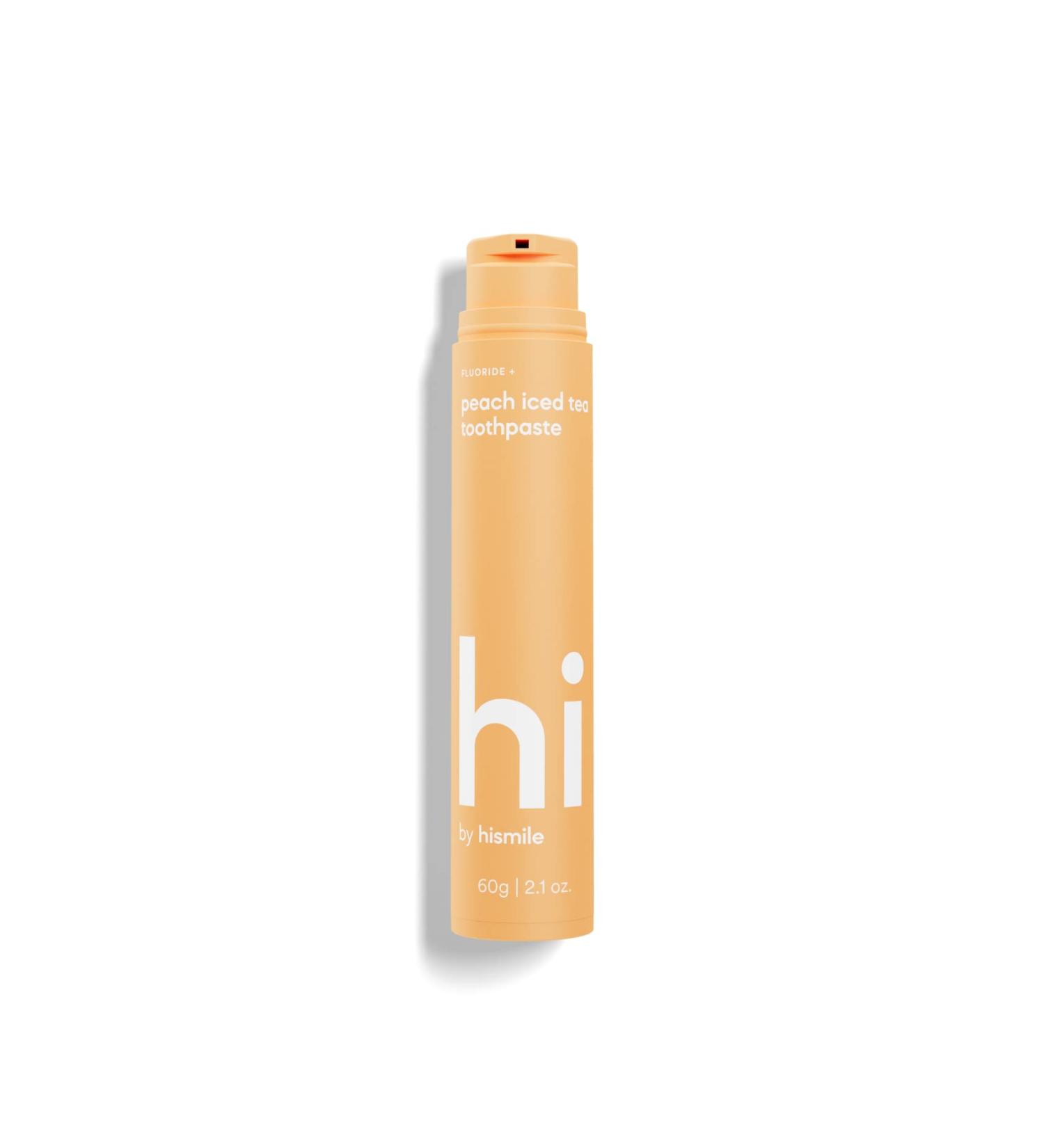 Hismile Peach Iced Tea Flavoured Toothpaste - 60g Fluoride Toothpaste with Peach Flavor - Buy Online on GoSupps.com