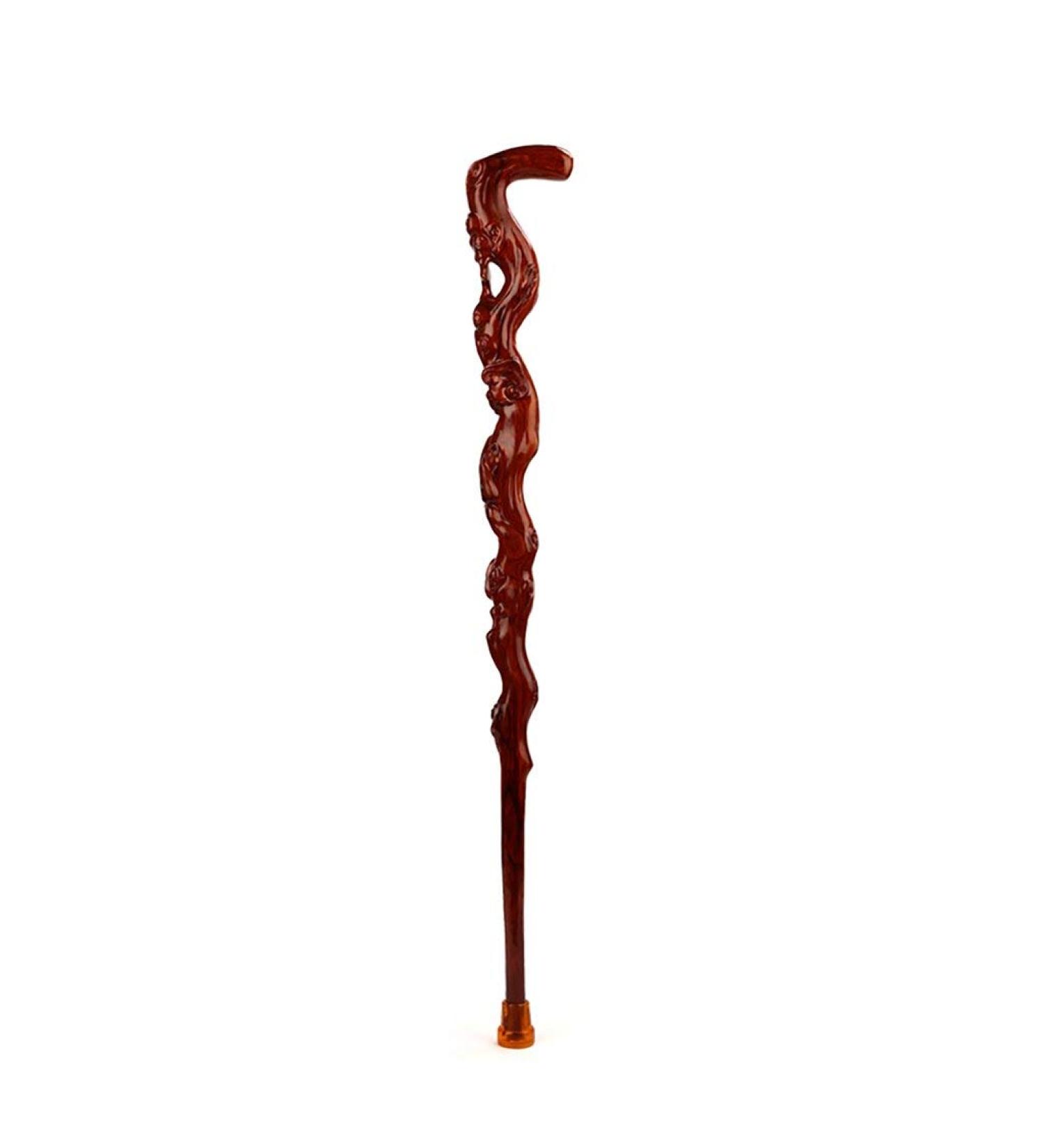 Sticks for The Elderly Crutches Sticks for The Elderly Sticks for The Elderly 2 Styles Carved Wood 90 Cm (35.43 Inches) Easy to Shorten Interesting - Buy Online on GoSupps.com
