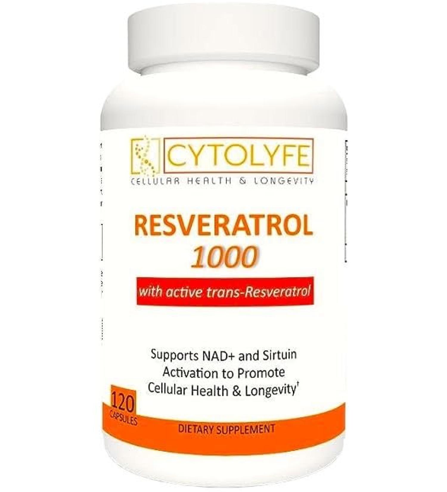 Resveratrol 1000mg Trans-Resveratrol + Quercetin Sirtuin Activator Boosts NAD Levels 120 Capsules 2 Month Supply - Buy Online on GoSupps.com