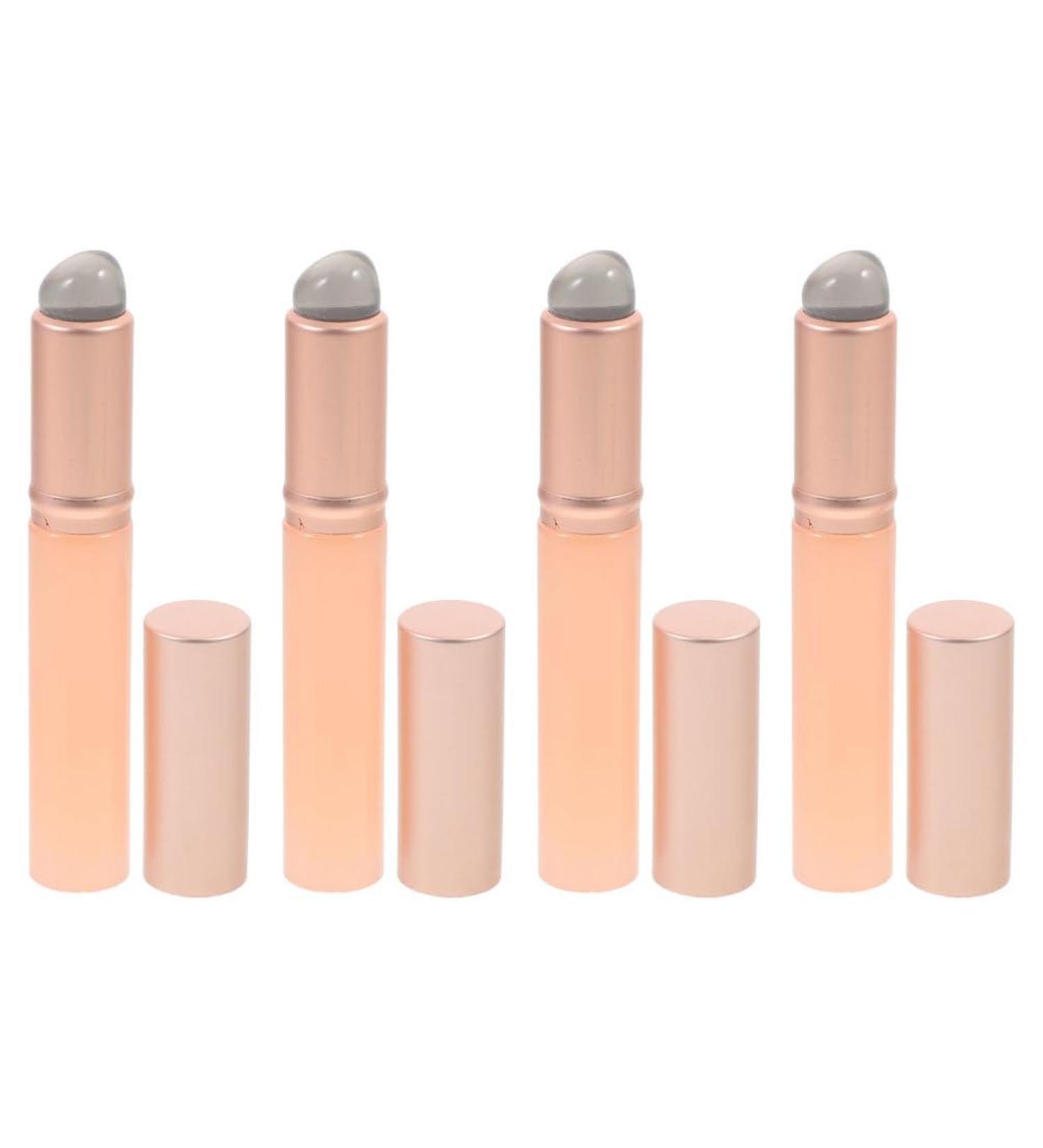 Healeved 4Pcs Silicone Lip Brushes - Round Head Makeup Applicator for Lipstick & Lip Gloss | Beauty Tool for Women & Girls | International Shipping Available - Buy Online on GoSupps.com