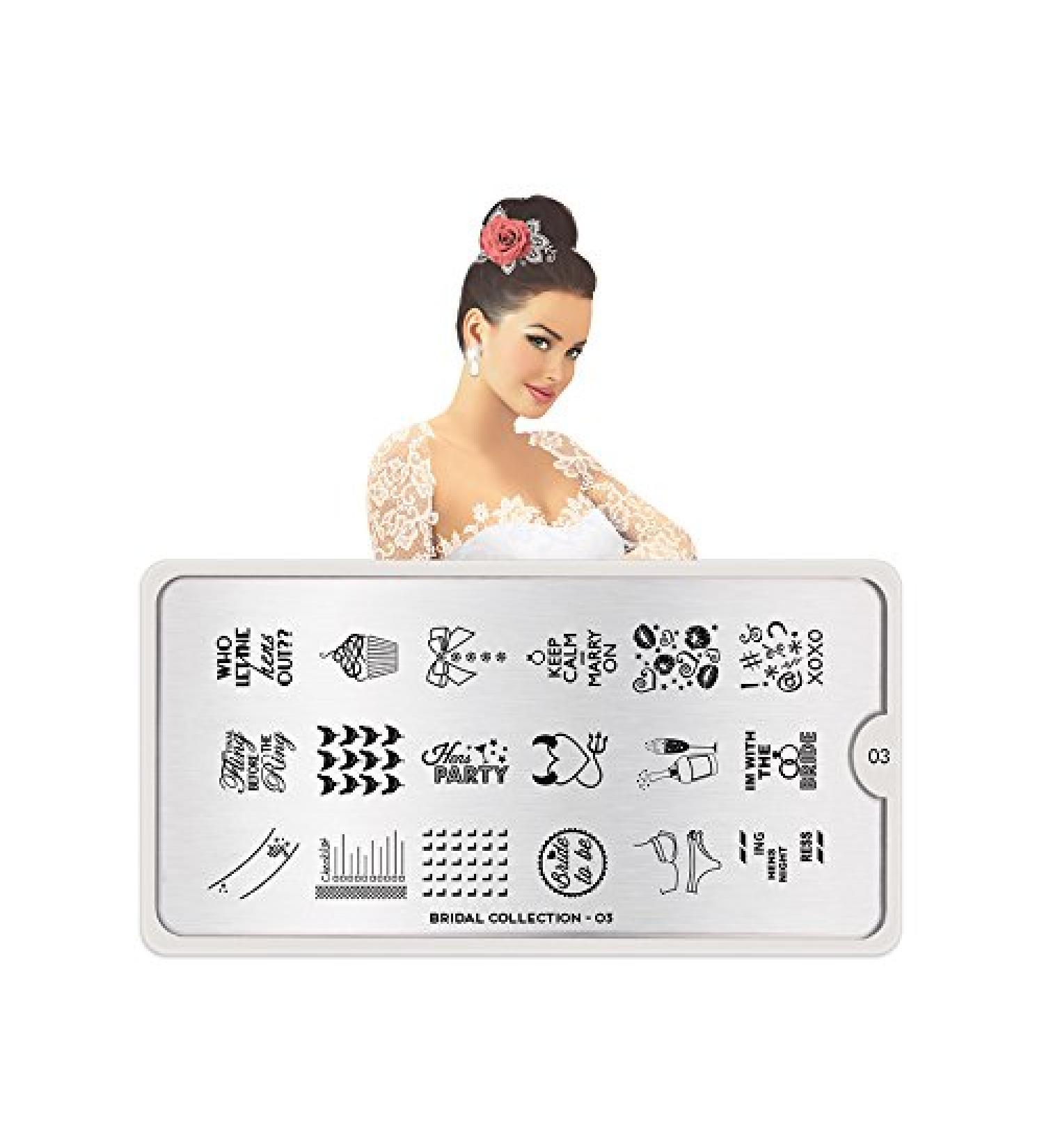 Moyou Stamping Schablon - Bridal 03 | International Shipping Available - Shop Now - Buy Online on GoSupps.com