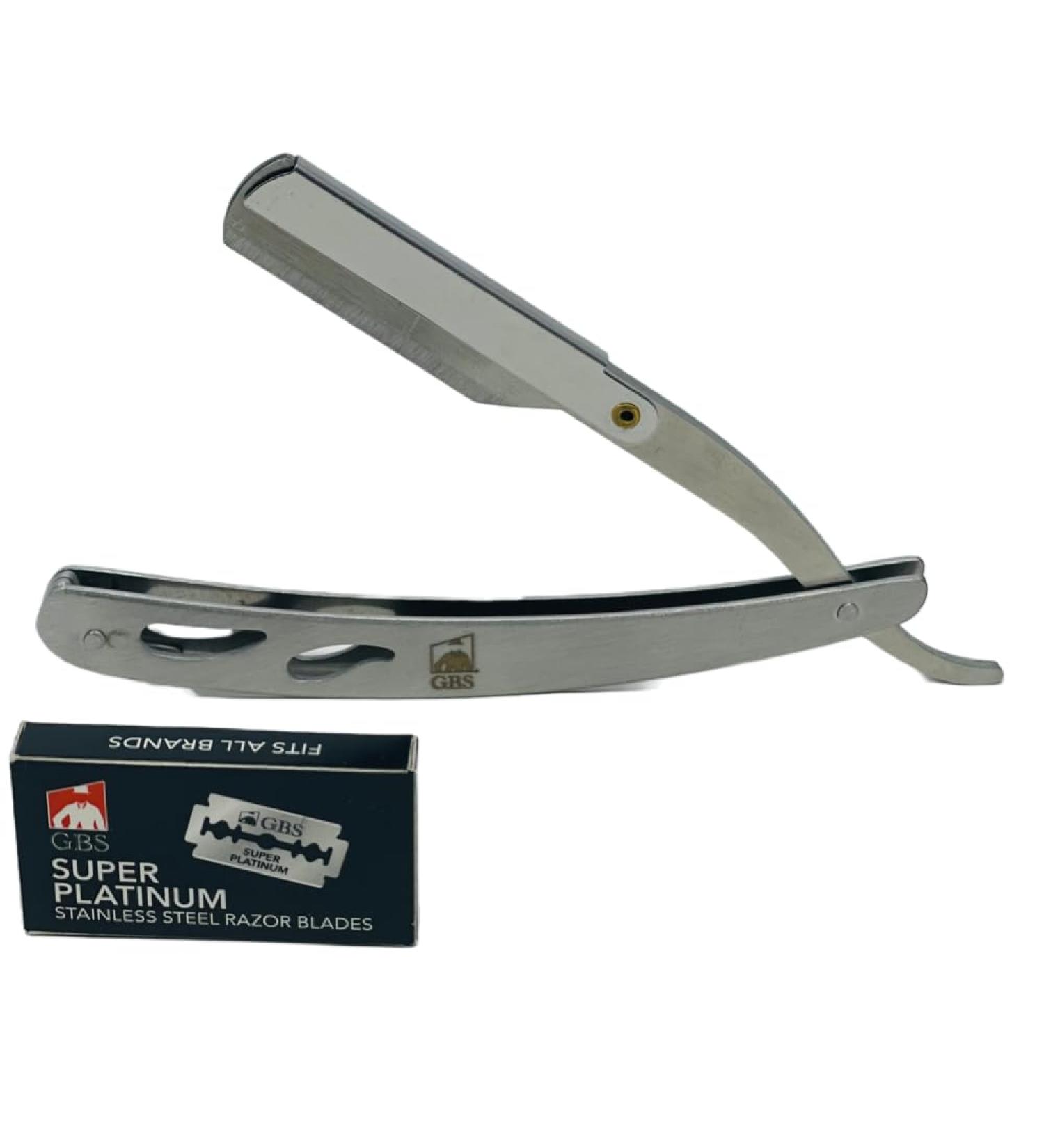 G.B.S Men Professional Shavette Razor - Safety Locking 20 Lord Blades & Wet Shaving Kit | International Shipping - Buy Online on GoSupps.com