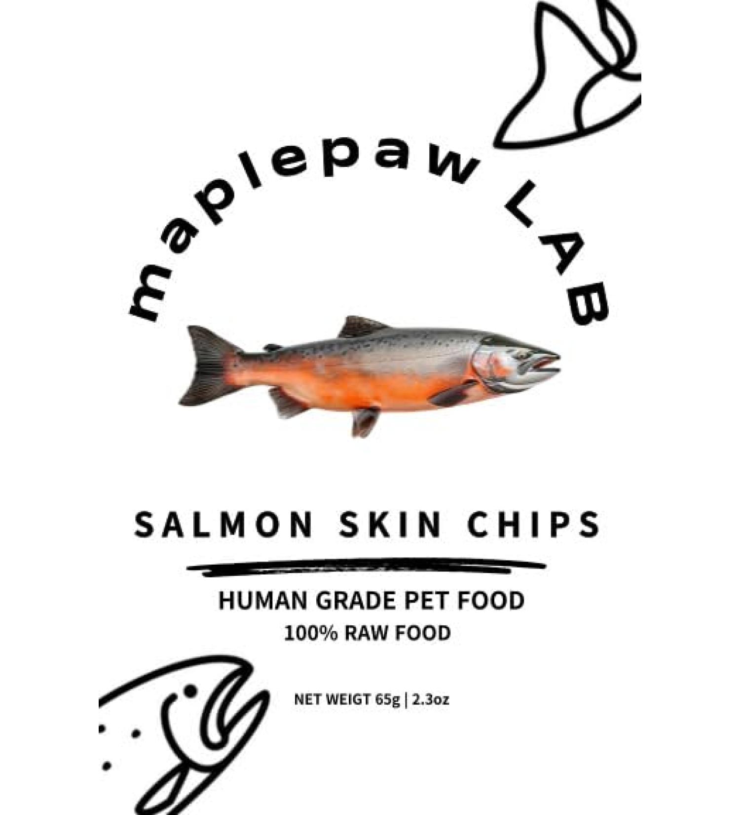 maplepaw Salmon Skin Chips Treat Pet Dog Cat - Buy Online on GoSupps.com