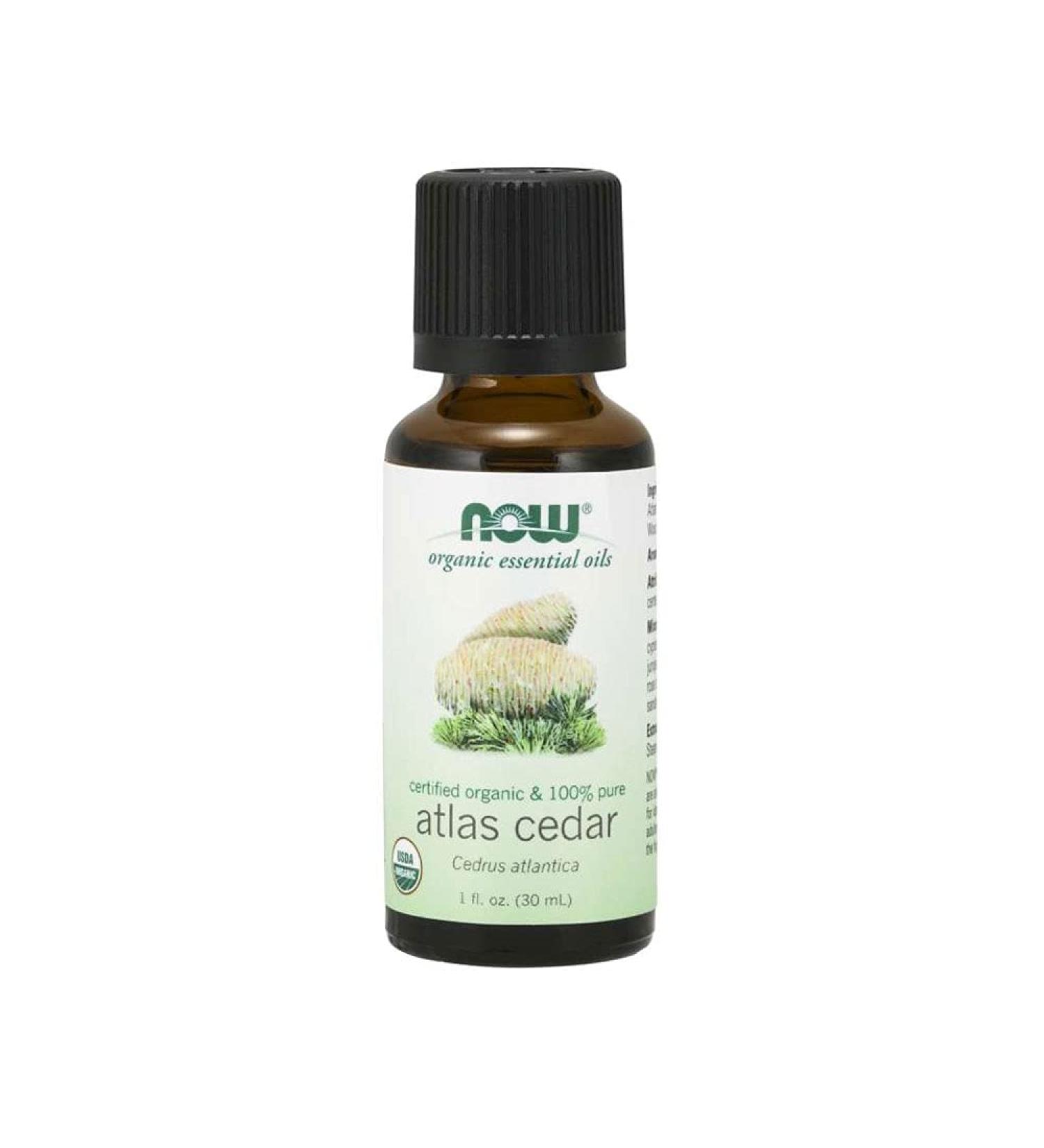 Buy Now Foods Organic Atlas Cedar Essential Oil 1 fl oz - 100% Pure & Natural - Buy Online on GoSupps.com