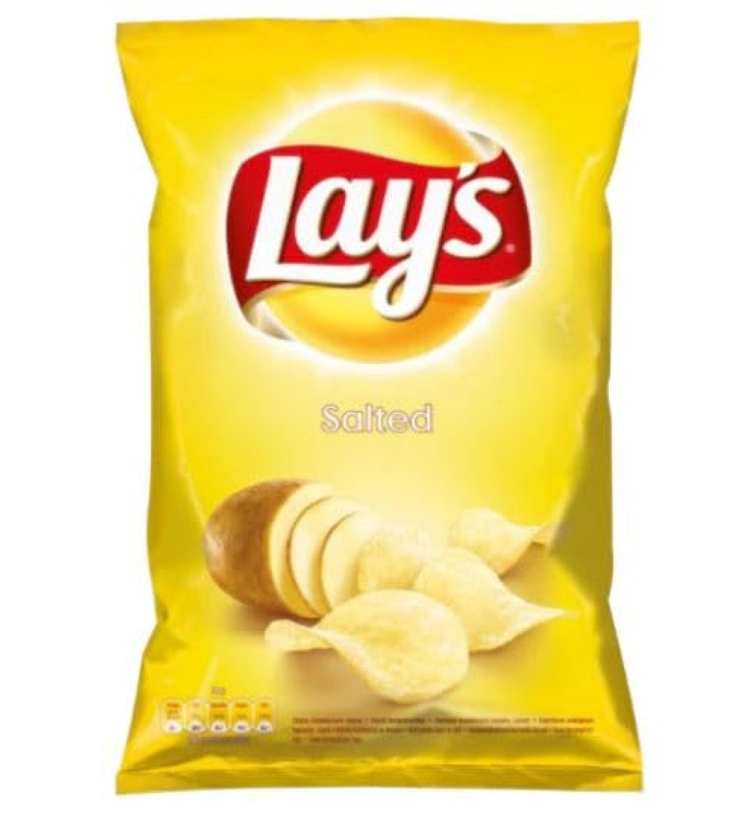 Lays salted flavoured Crisps 130g (3pack) By Mazovia Brands 43.33 g (Pack of 3)