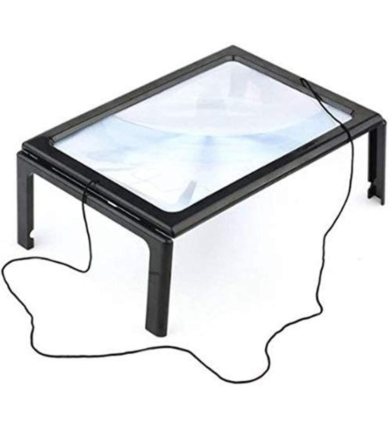 JTIAN 3X Large Full Page Magnifier with 12 LED Lights Foldable Flip-Out Legs Dual Power Supply Modes- Ideal for Hands Free Reading Low Vision Seniors with Aging Eyes - Buy Online on GoSupps.com