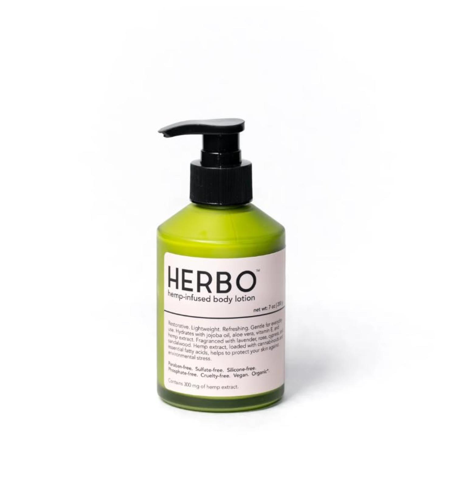 Herbo Hemp Body Lotion with Coconut Oil - Organic Moisturizer for All Skin Types | Cruelty-Free & Paraben-Free Body Cream - 7 oz - Buy Online on GoSupps.com