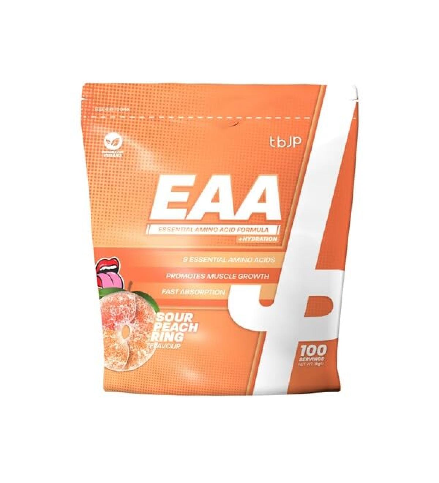 Trained by JP Getraind door JP EAA + Hydration Sour Peach Rings 1000g