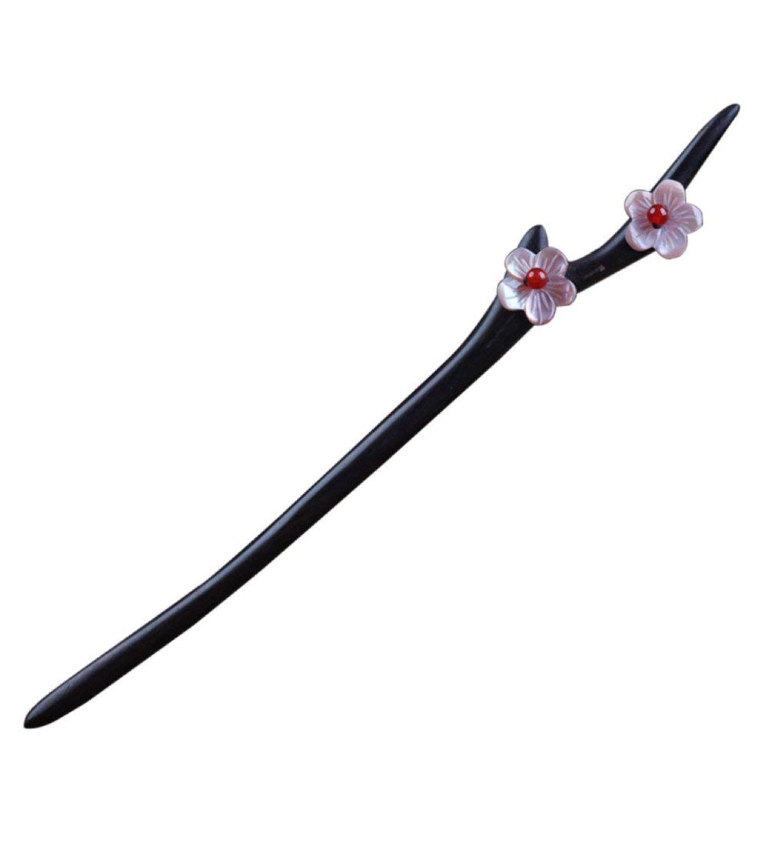 TOP SEWING Ebony Wooden Hair Fork | Handmade Antler Hair Sticks for Long Hair | Chinese Carved Hair Pins | Stylish Hair Chopsticks with Gift Box - Buy Online on GoSupps.com