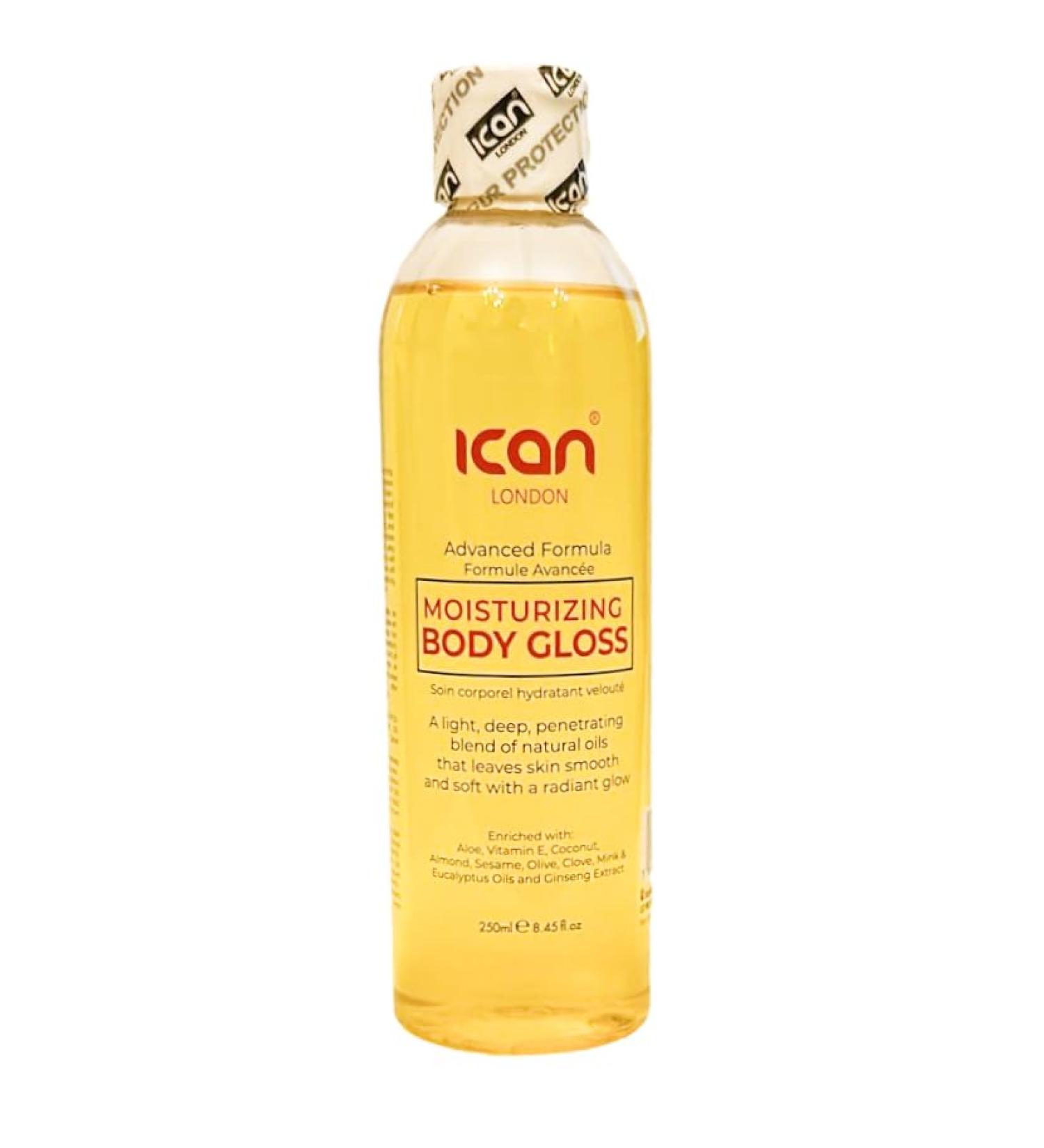 ican London Moisturizing Body Gloss Oil 250ml