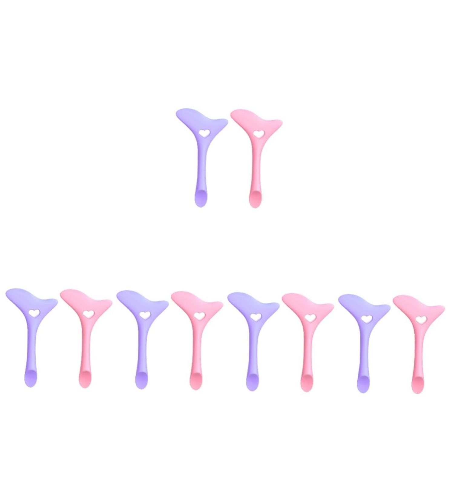 Healeved Eyeliner Assistant Helper 10 Pcs Eyeliner Silicone Tool Makeup Aids Tool Molde De Para Resina Eyelash Spoon Miss mediumx5pcs Assorted Colorx5pcs - Buy Online on GoSupps.com