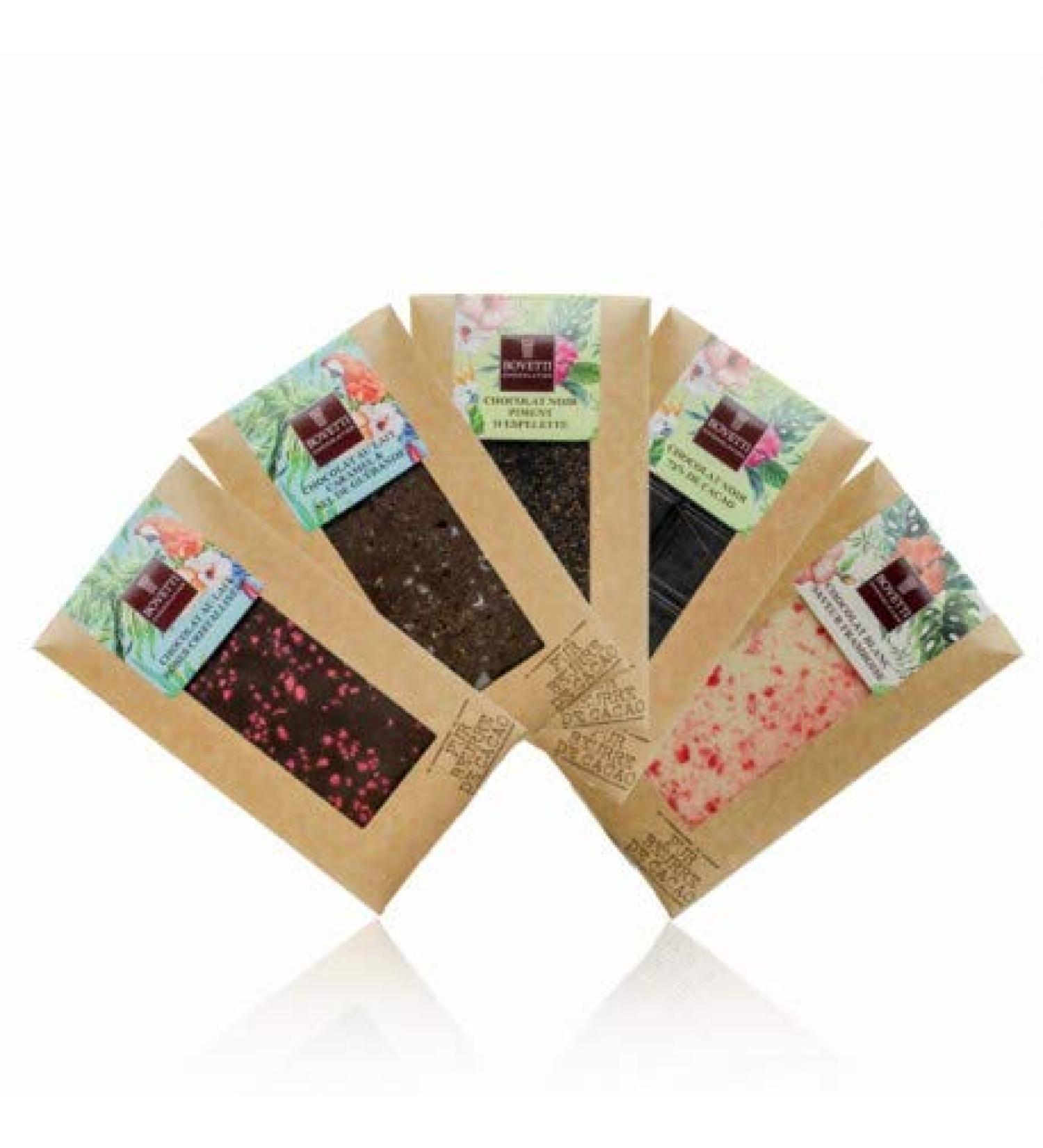 Pack of 5 Bovetti chocolate bars 5 x 100g