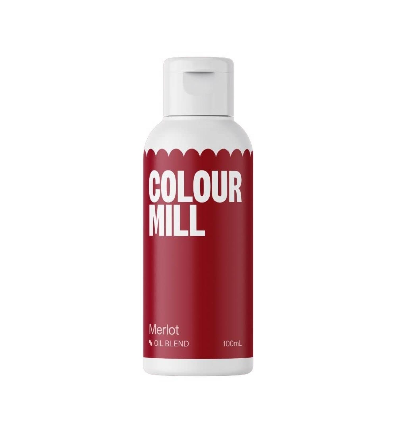 Colour Mill Food Colouring - Merlot Food Colouring 100ml - Perfect for Cake Baking - Premium Oil Based Edible Food Colouring Liquid - Vegan Food Colouring - Gluten Free - Buy Online on GoSupps.com