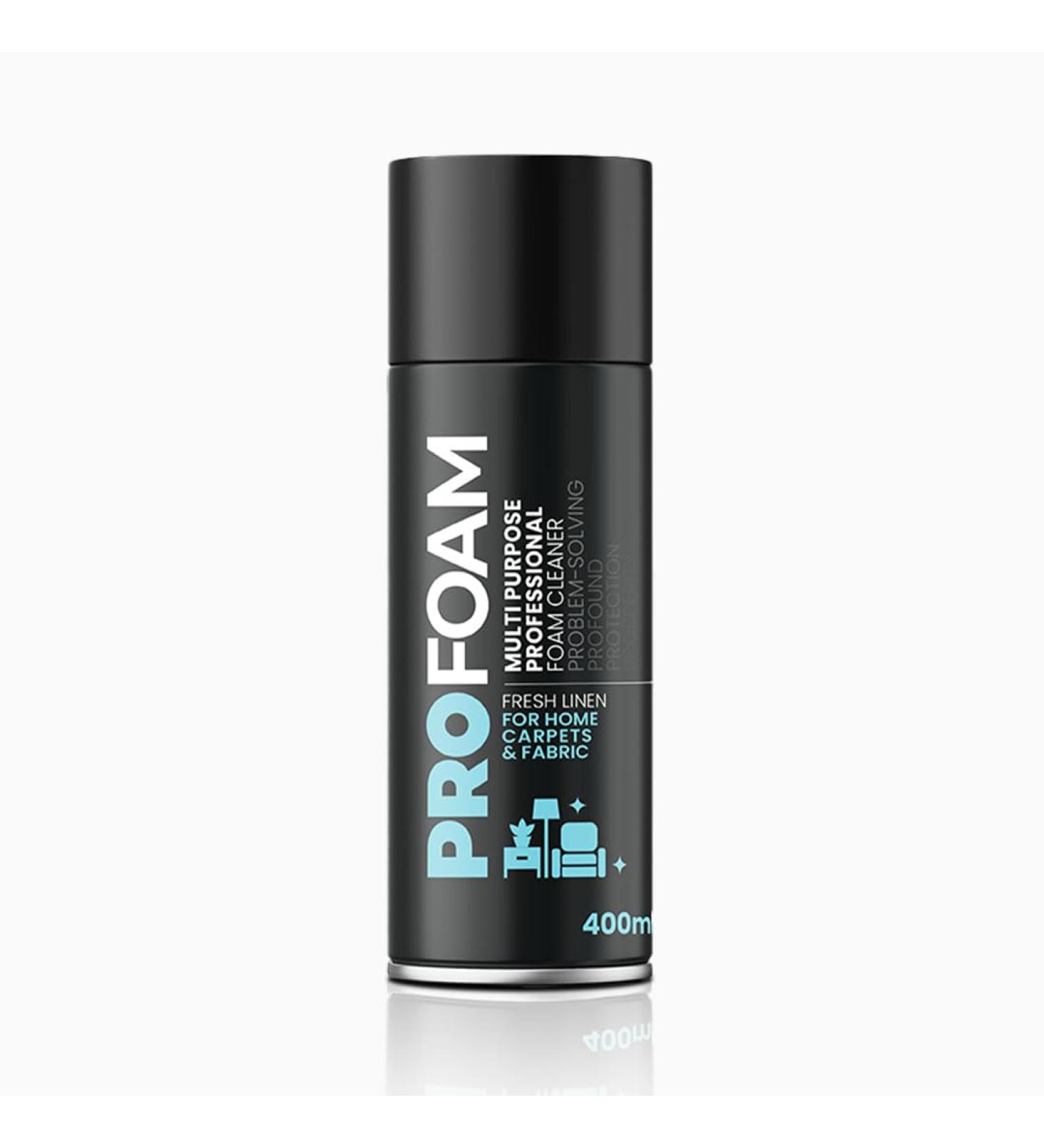 Profoam Carpet and Fabric Stain Remover Professional Cleaner for Home Carpets and Fabrics Fresh Linen Scent 400ml Made in the UK - Buy Online on GoSupps.com