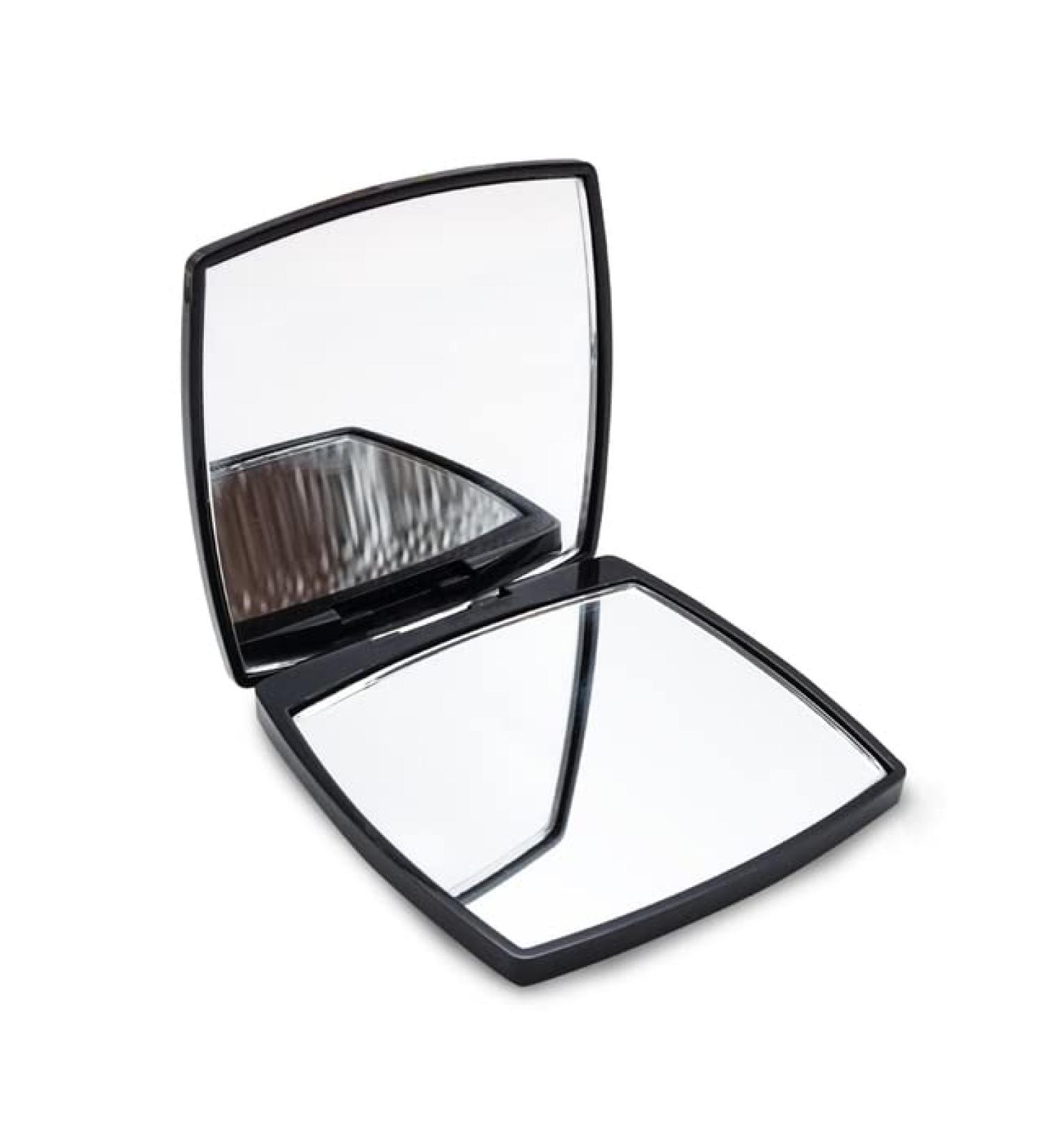 Mpowtech Folding Magnifying Square Compact Mirror - 2x Magnification, Perfect for Travel and Purses - Buy Online on GoSupps.com