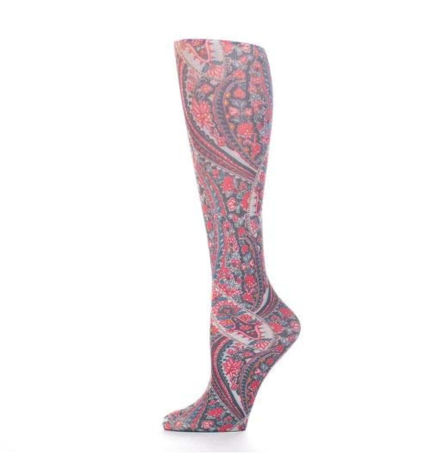 Red Moby Celeste-Stein-CMPSQ-3-2088 Womens 20-30 mmHg Compression Sock - Queen - LJ Brown