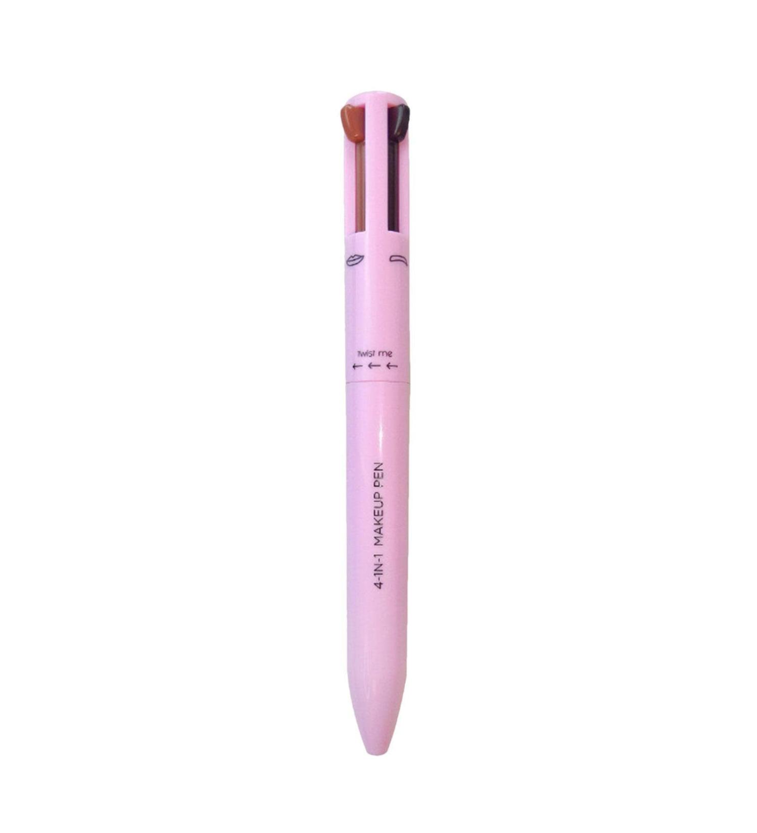 4 in 1 Makeup Touch Up Makeup Multifunctional Waterproof Eye Makeup Lip Liner Eyebrow Pencil Highlighter for Women Girls - Buy Online on GoSupps.com