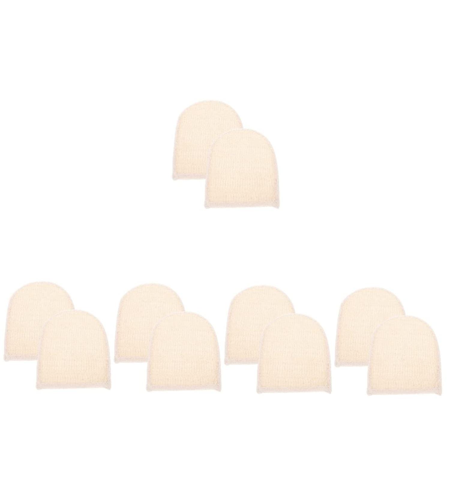 FRCOLOR 10 Pcs Cotton Loofah Shower Gloves - Exfoliating Mittens for Spa & Bath Honeycomb Scrubber Bath Gloves - Ideal Body Scrubbers | International Shipping - Buy Online on GoSupps.com