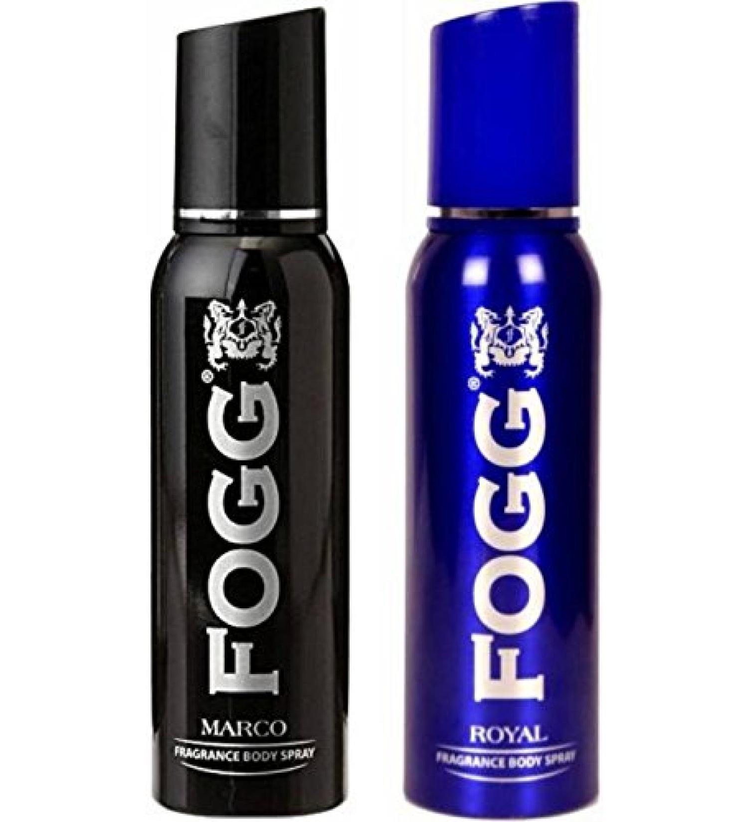 Fogg 1 Marco And 1 Royal Deodorant Combo Body Spray - For Men (120ml Each Pack Of 2)