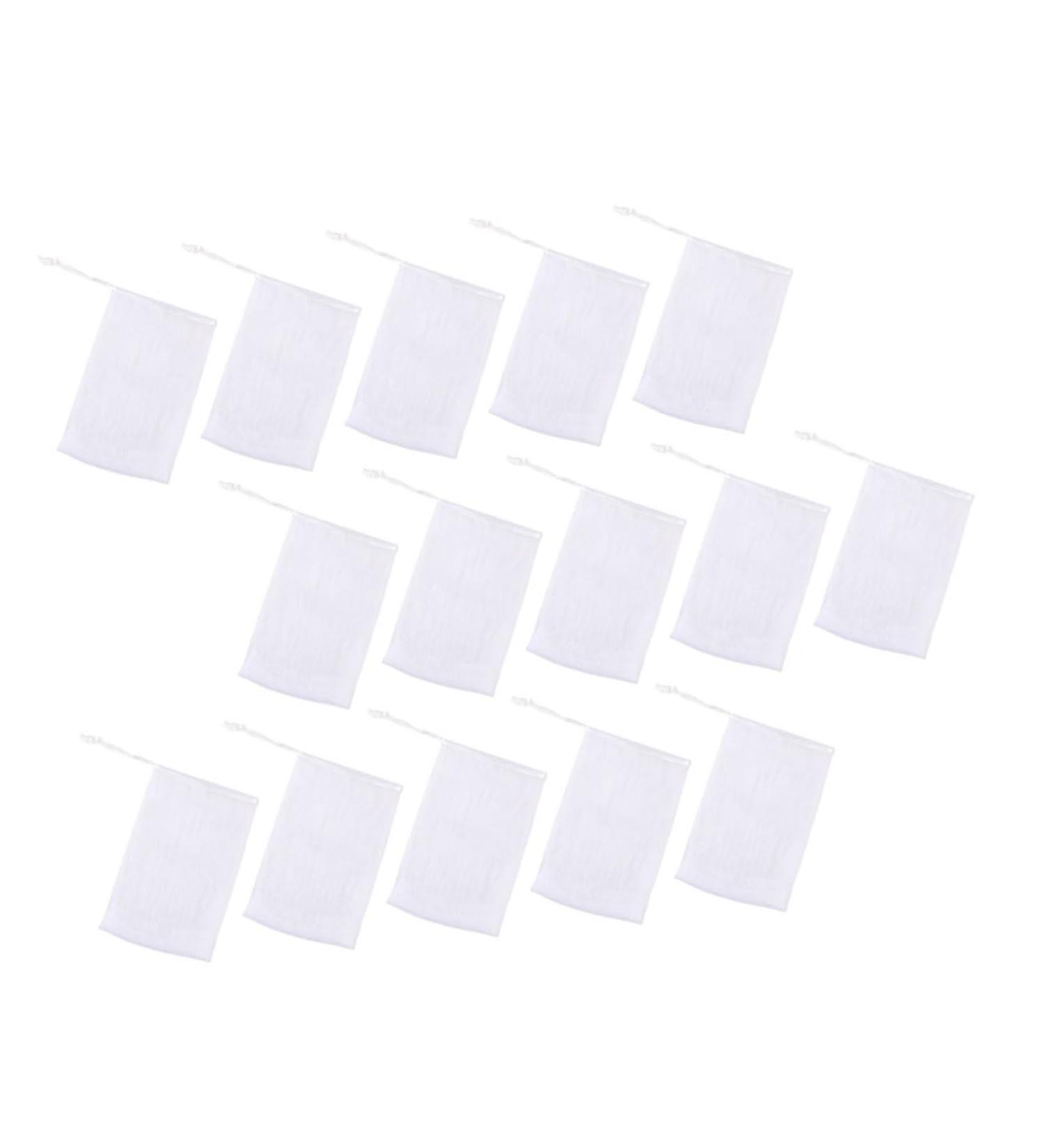 Buy NOLITOY 100 Pcs Soap Bag Foam Net - Mesh Soap Pouch & Saver for Body & Facial - White Shower Loofah - 12x9CM - Perfect for International Shipping - Buy Online on GoSupps.com