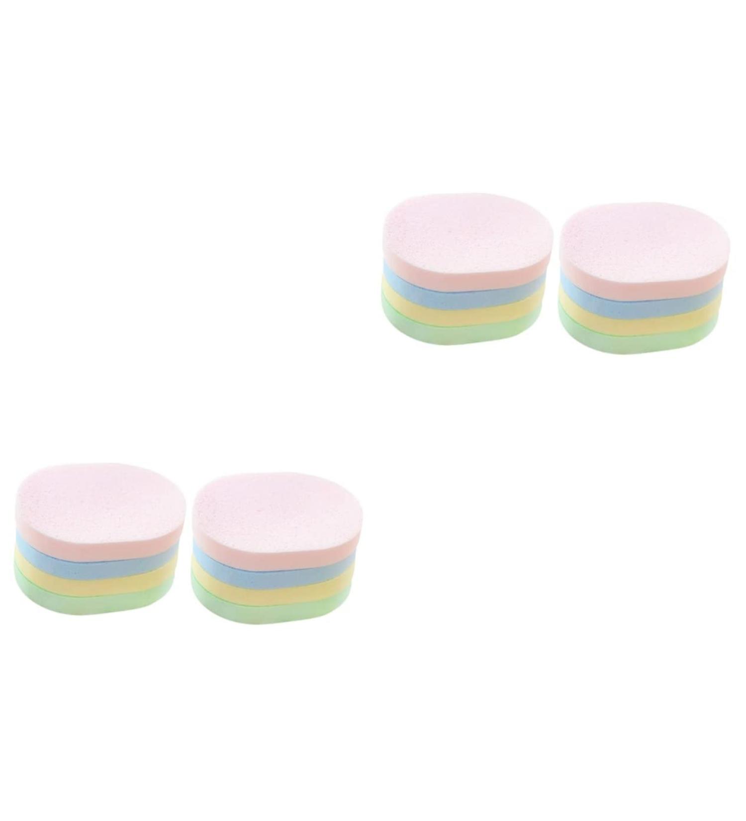 FRCOLOR 16 Pcs Natural Loofah & Powder Puff Set - Body Scrubber Makeup Remover & Facial Cleaning Pads - Spa Gloves for Women's Bath Care - Buy Online on GoSupps.com