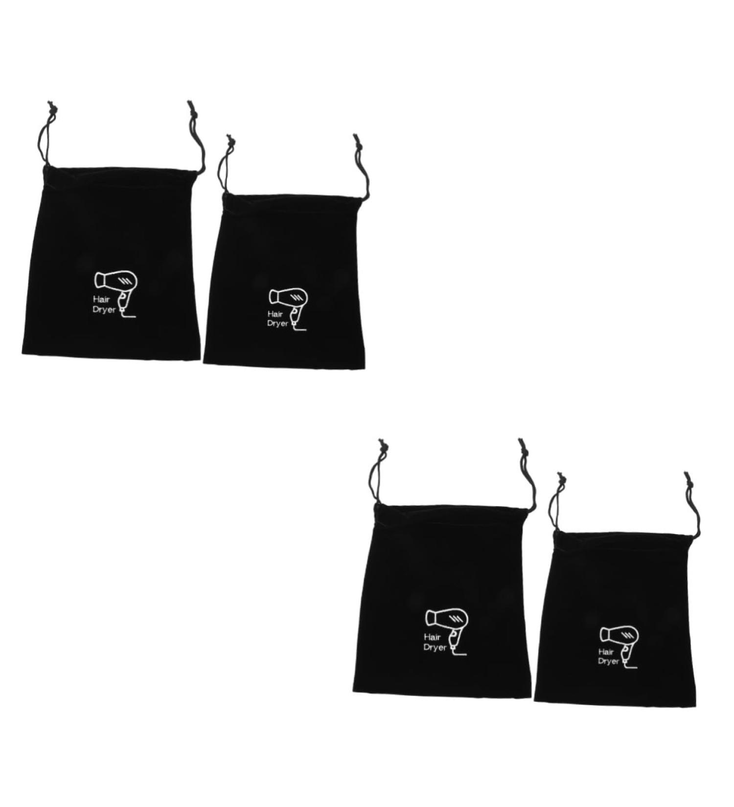 TOVINANNA 4 Pcs Storage Bag Hair Dryer Pouch Travel Hair Dryer Toiletry Organizer Flocking Cloth - Buy Online on GoSupps.com