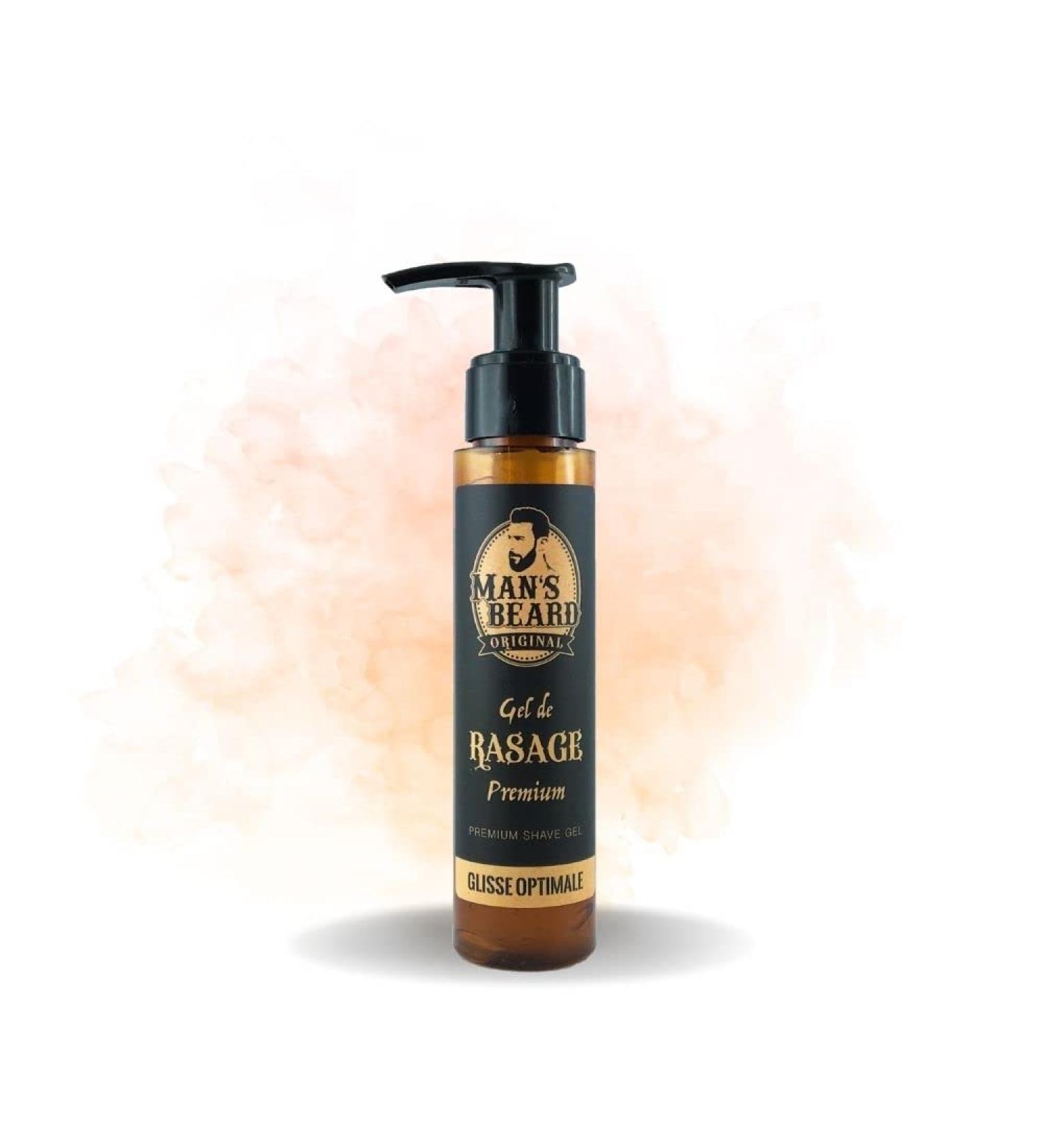 Man's Beard - Transparent Precision Beard Shaving Gel with Aloe Vera - Sensitive Skin - 75 ml - Ingredients of Natural Origin - 100% Made in France - Buy Online on GoSupps.com