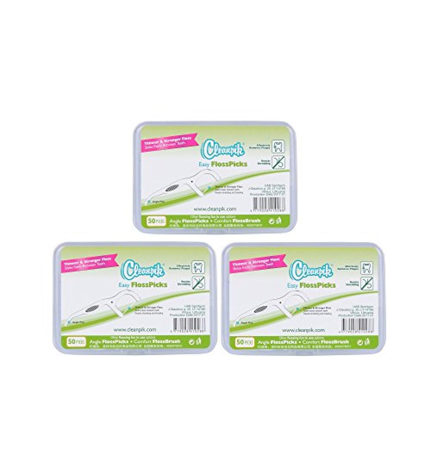 cleanpik toothpick 50 / pack 3 box dental floss teeth clean teeth gum floss - Buy Online on GoSupps.com