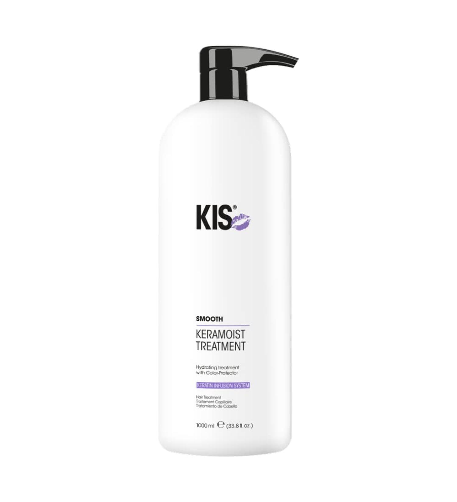 KIS KIS KeraMoist Treatment - Hair Treatment - 1000 ml - Cruelty-Free and Sustainable - Keratin Infusion System - Treats Dry and Soothed Hair