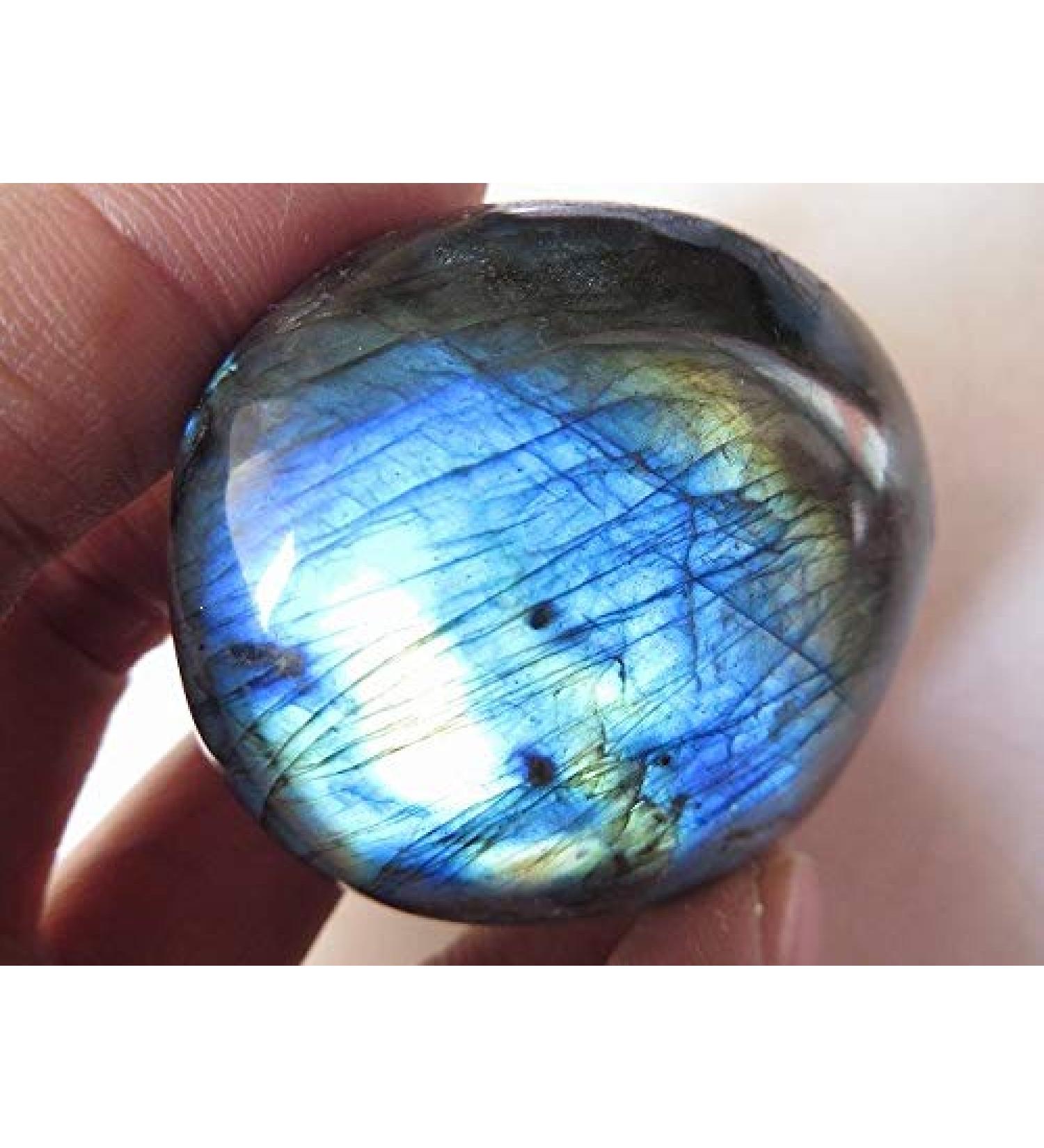 86g A Rare Natural Flash Labradorite Crystal Gem Stone Original Reiki ningxiao - Buy Online on GoSupps.com