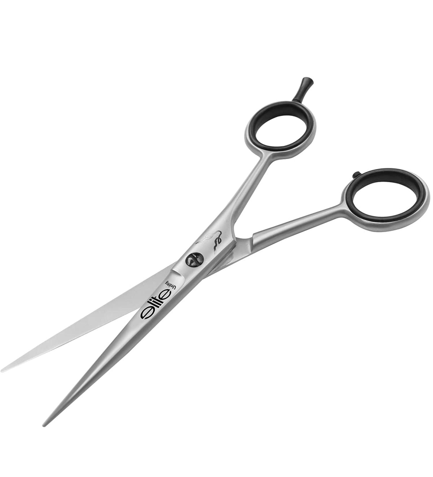 Elite Unity 6.5 Inch Hair Cutting Scissors Barber Shears - Professional Razor Edge Sharp Scissors for Barber Kit, Haircut, Trimming Men/Women - Salon & Home Use - Buy Online on GoSupps.com