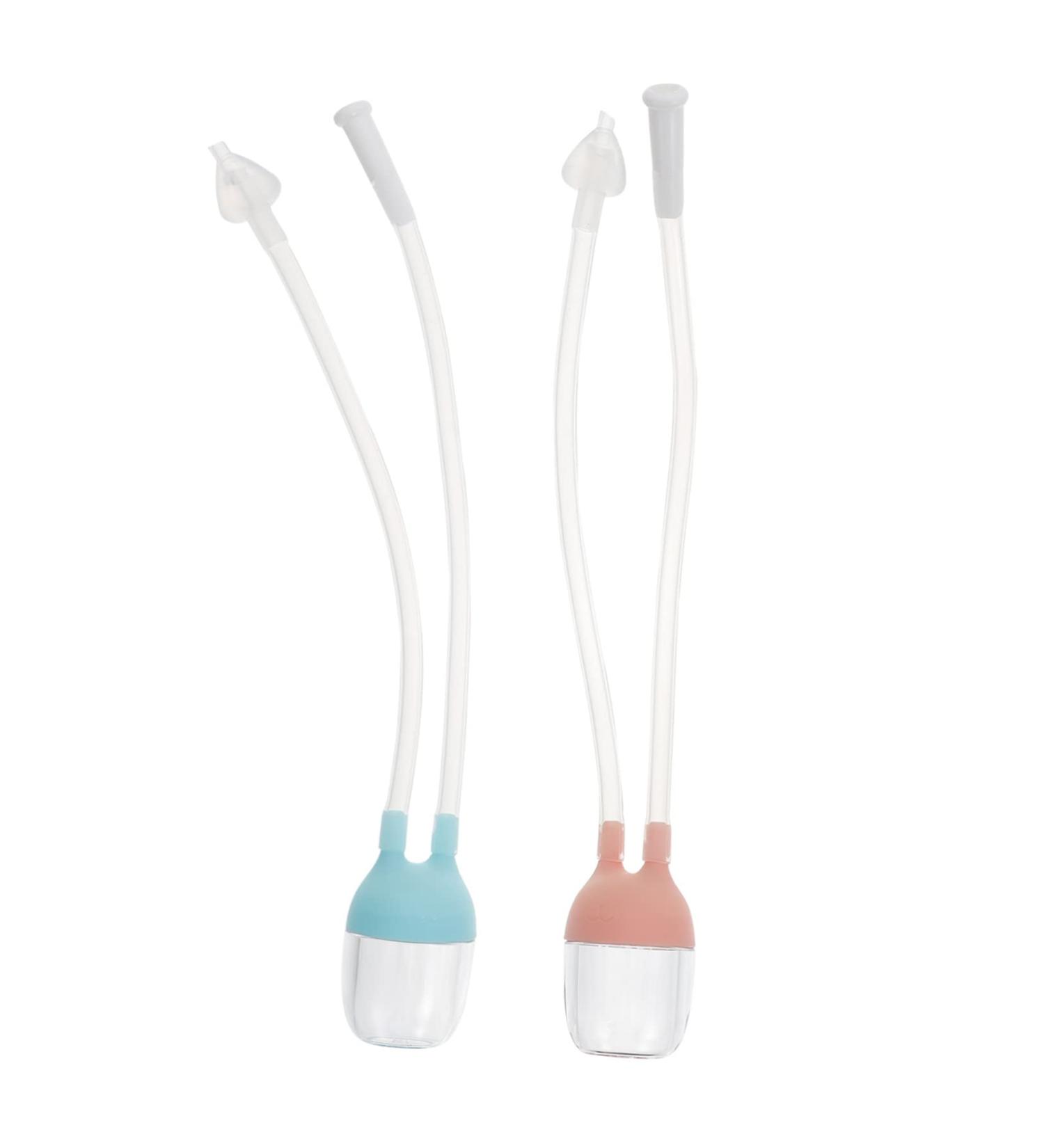 Healvian Baby Nasal Aspirator Suction Plates - 2pcs Infant Booger Removers for Nasal Cleaning - Baby Vacuum Pp Clearer Bulb Syringe - Buy Online on GoSupps.com