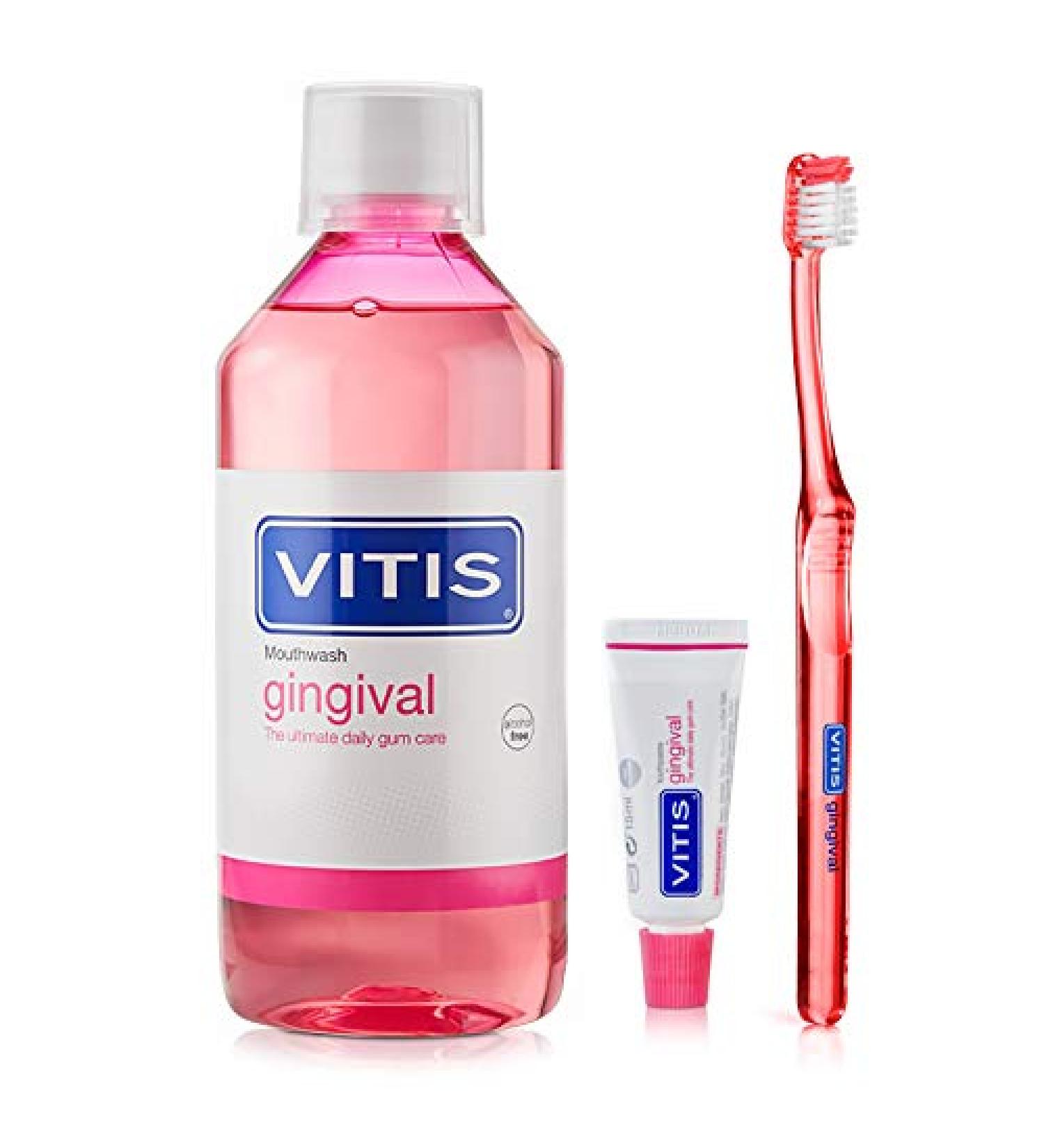 Vitis Vitis Gingival Plus Vitis Gingival Toothpaste 15 ml + 500 ml Gingival Toothbrush