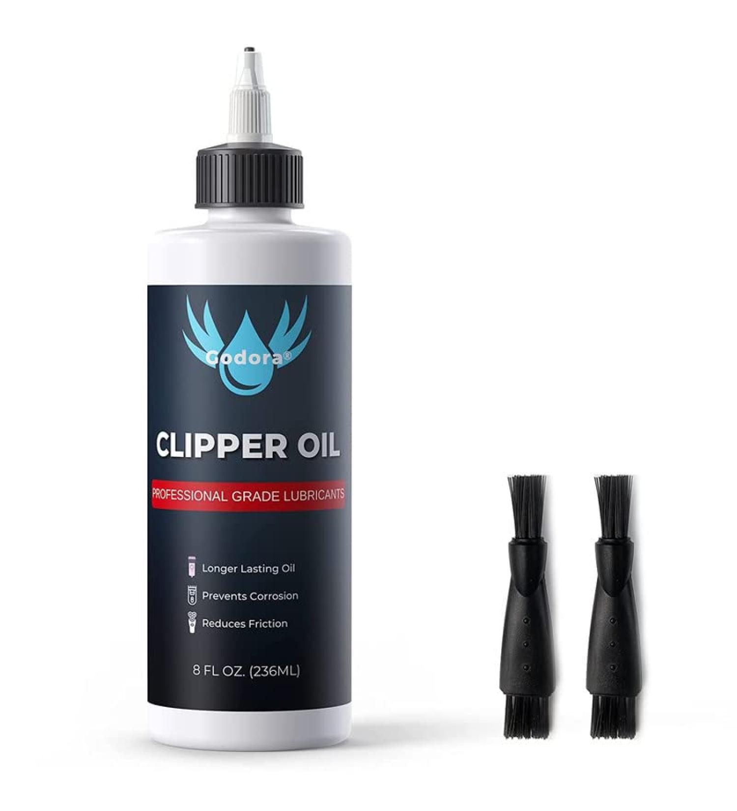 8 oz Premium Hair Clipper Oil - Odorless & Anti-rust Formula for Hair Trimmers, Extends Blade Life - Godora - Buy Online on GoSupps.com